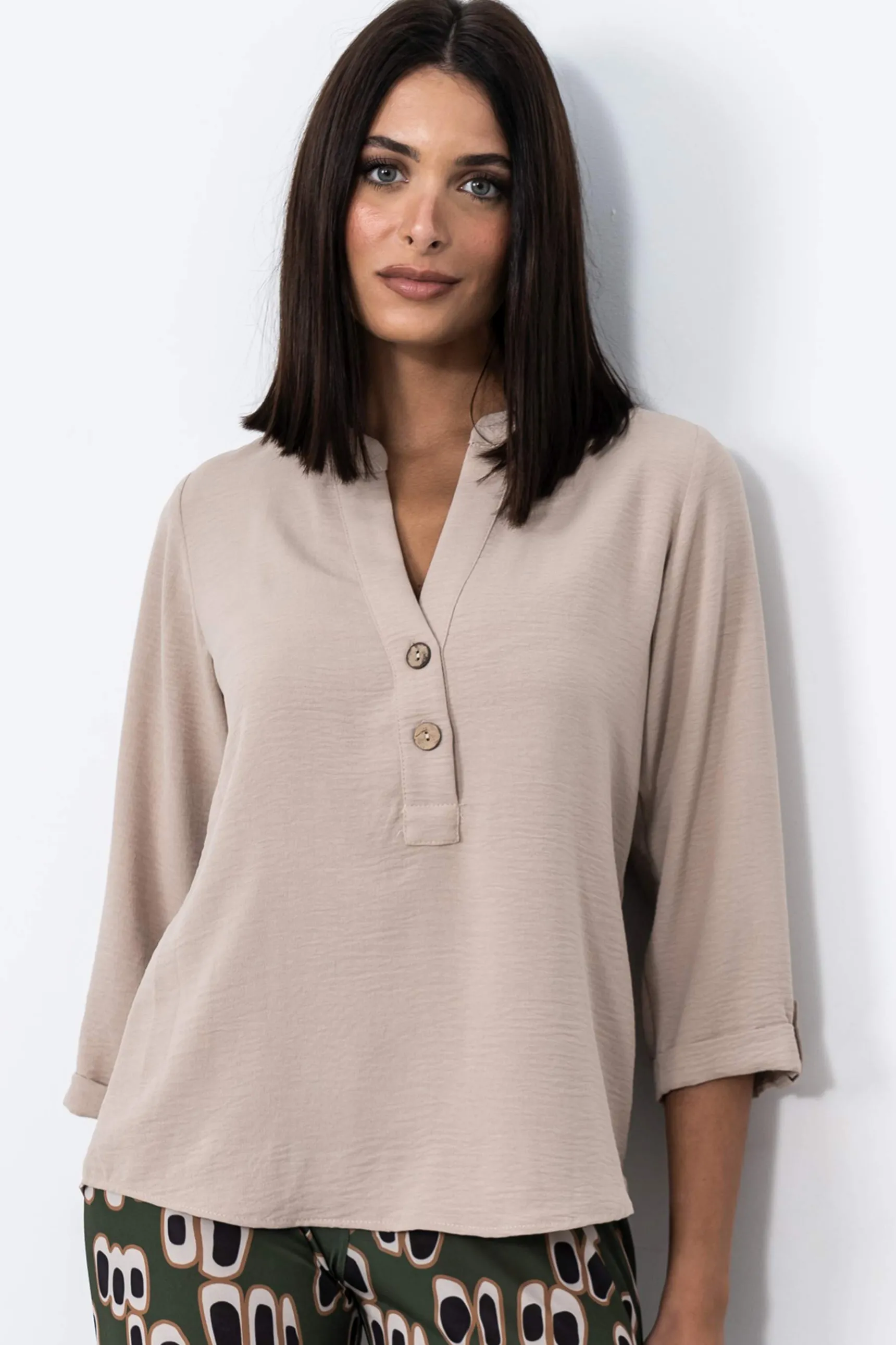 Precchio Blusas Y Camisas<BLUSA BOTONES M/F ARENA