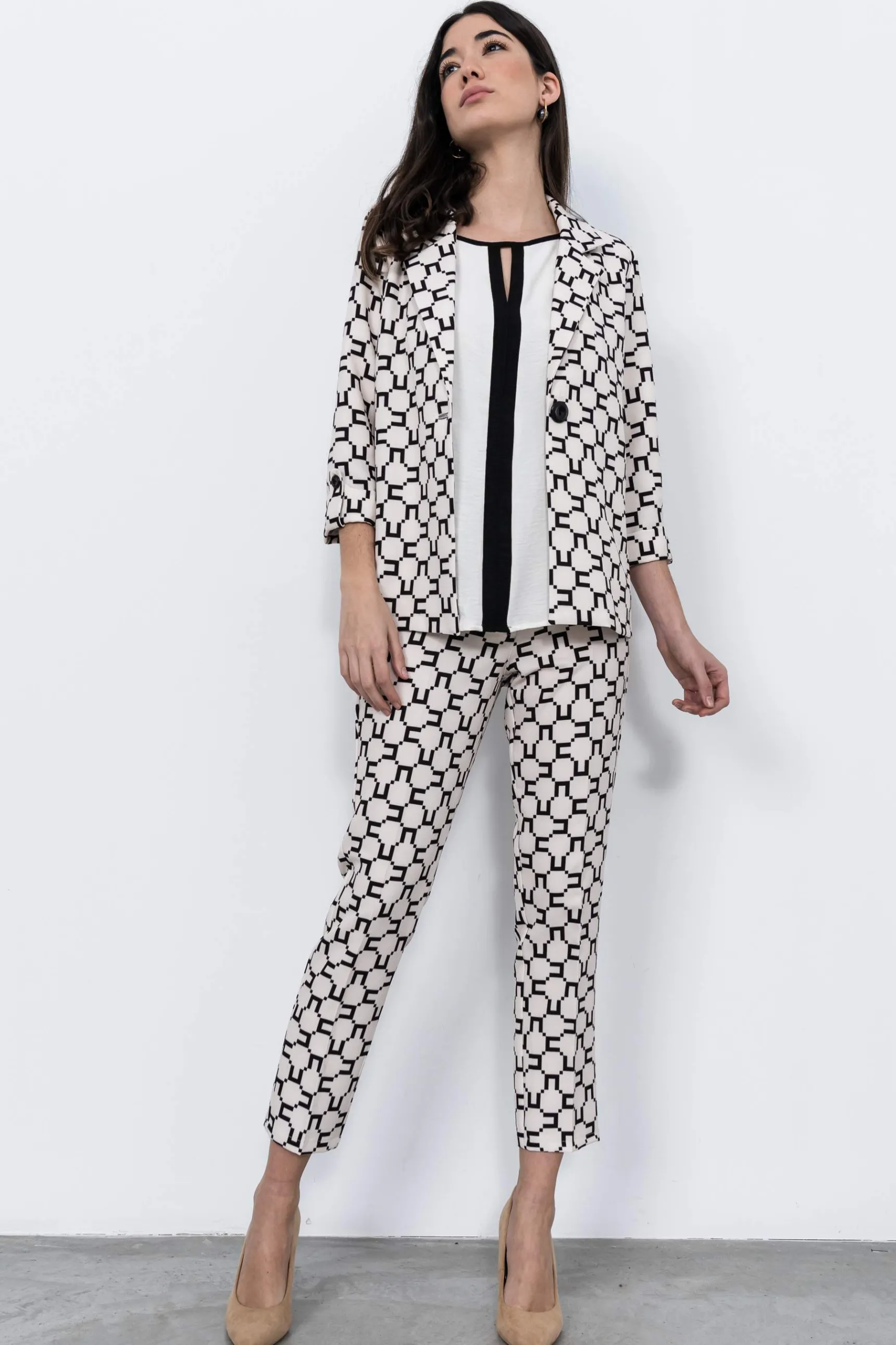 blusa_cenefa_contraste_cr_5.webp Precchio Blusas Y Camisas<BLUSA CENEFA CONTRASTE CRUDO