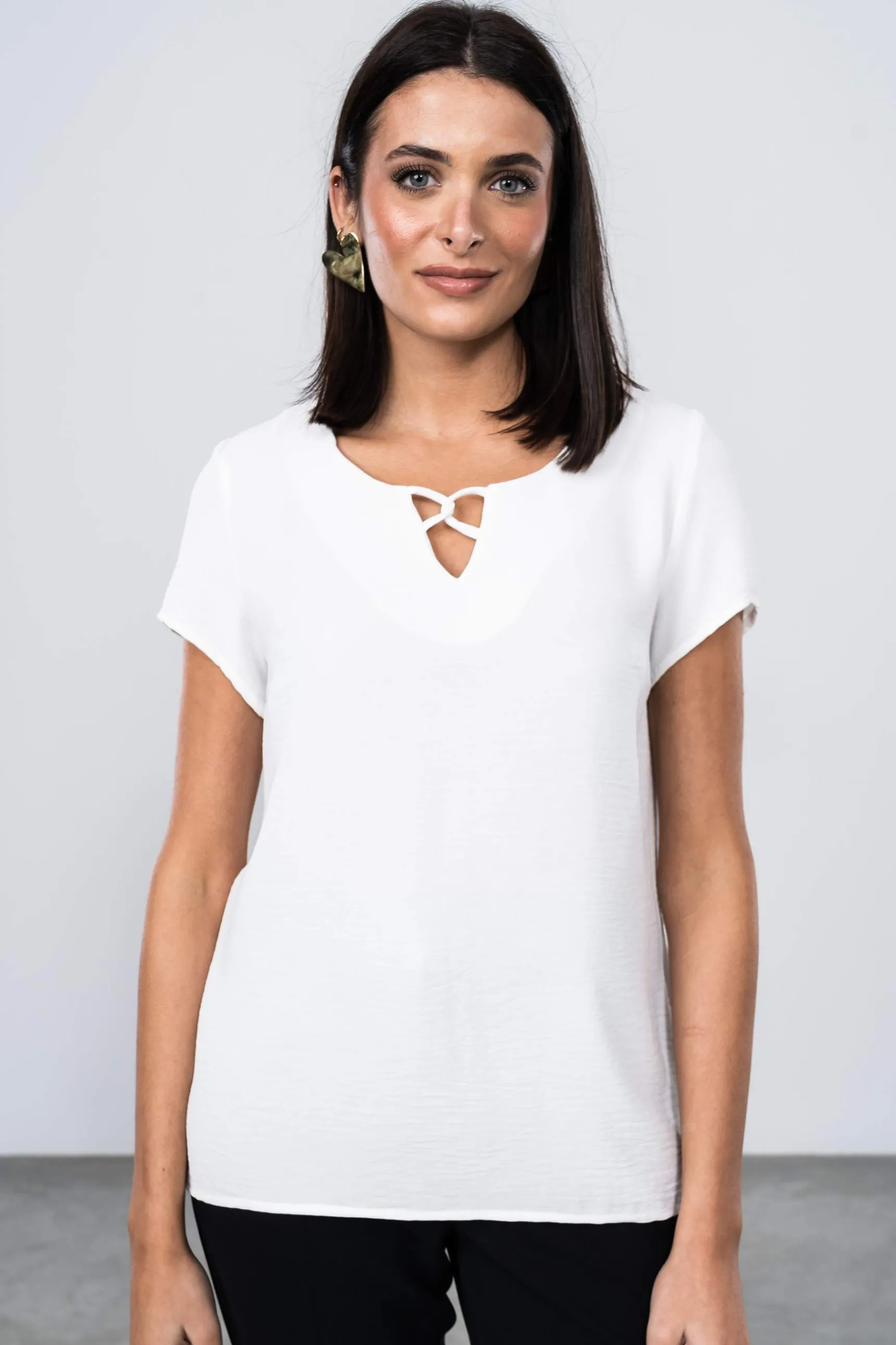 Precchio Blusas Y Camisas<BLUSA DETALLE CRUZADO