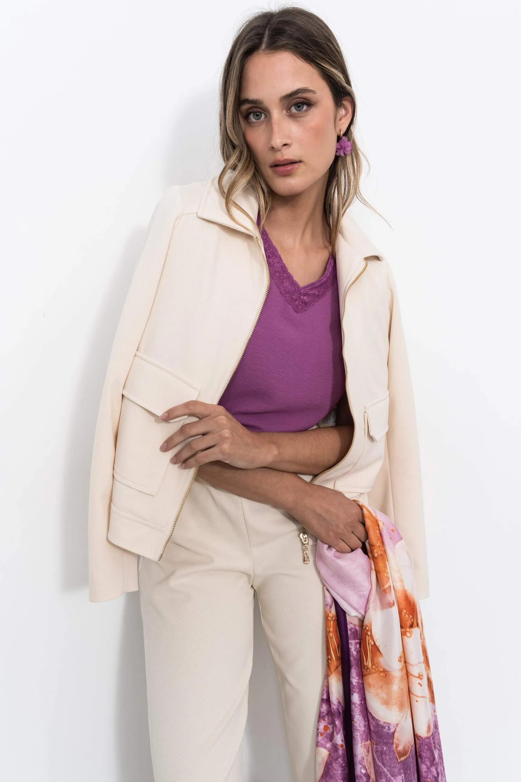 blusa_encaje_manga_sisa_m_5.webp Precchio Blusas Y Camisas<BLUSA ENCAJE MANGA SISA MALVA