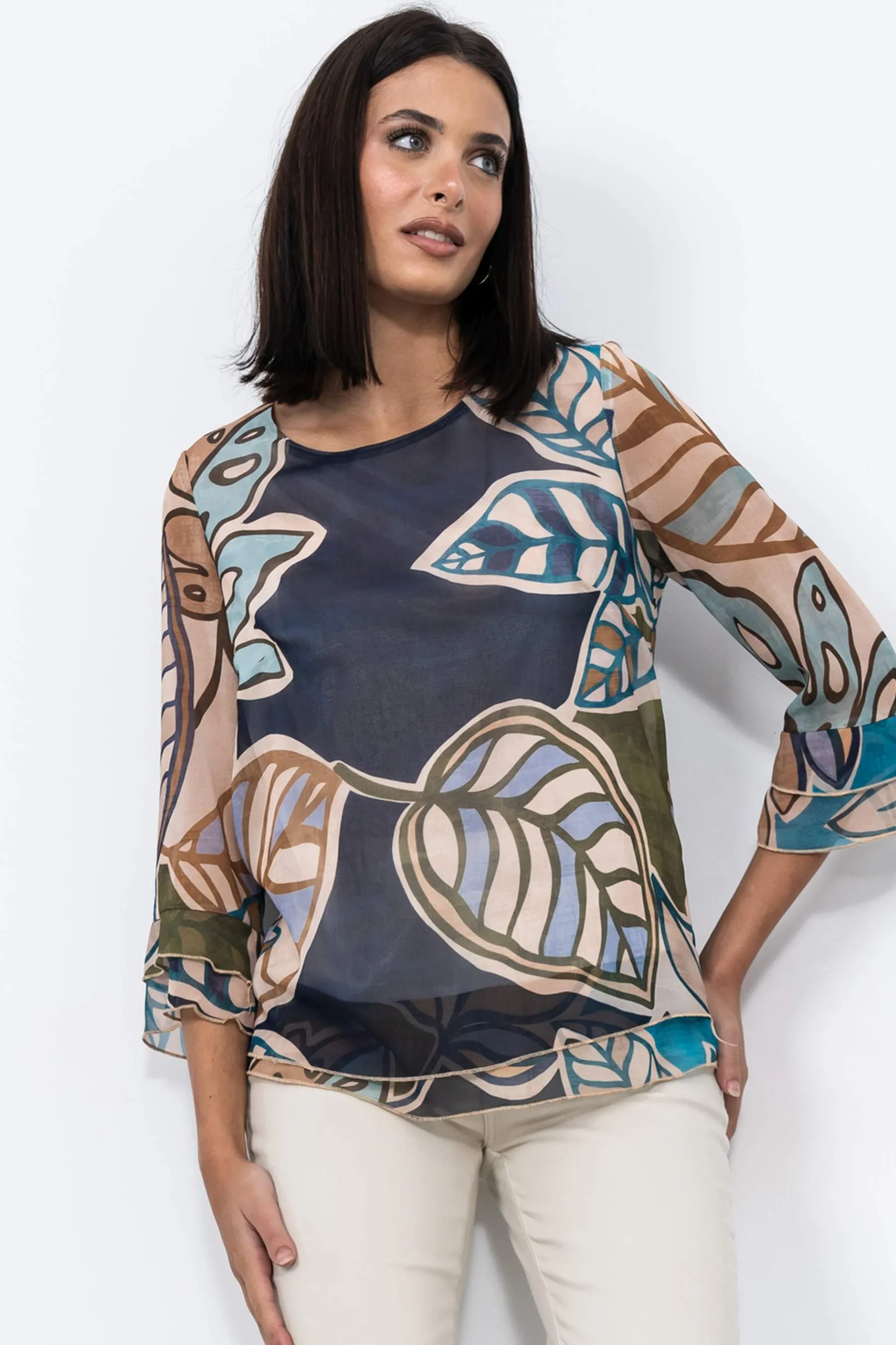 blusa_hoja_grande_3.webp Precchio Blusas Y Camisas<BLUSA HOJA GRANDE