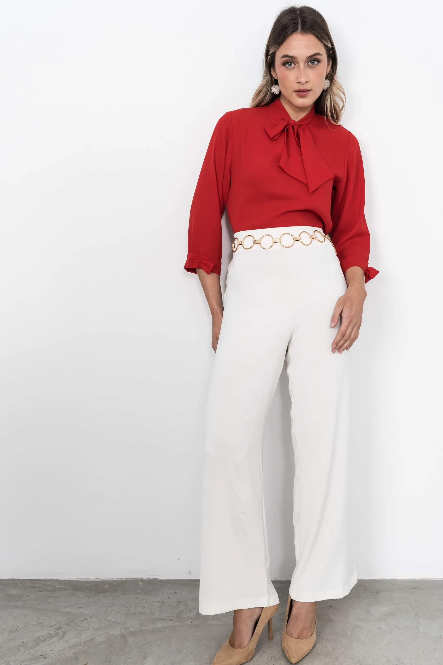 Precchio Blusas Y Camisas<BLUSA LAZADAS ROJO