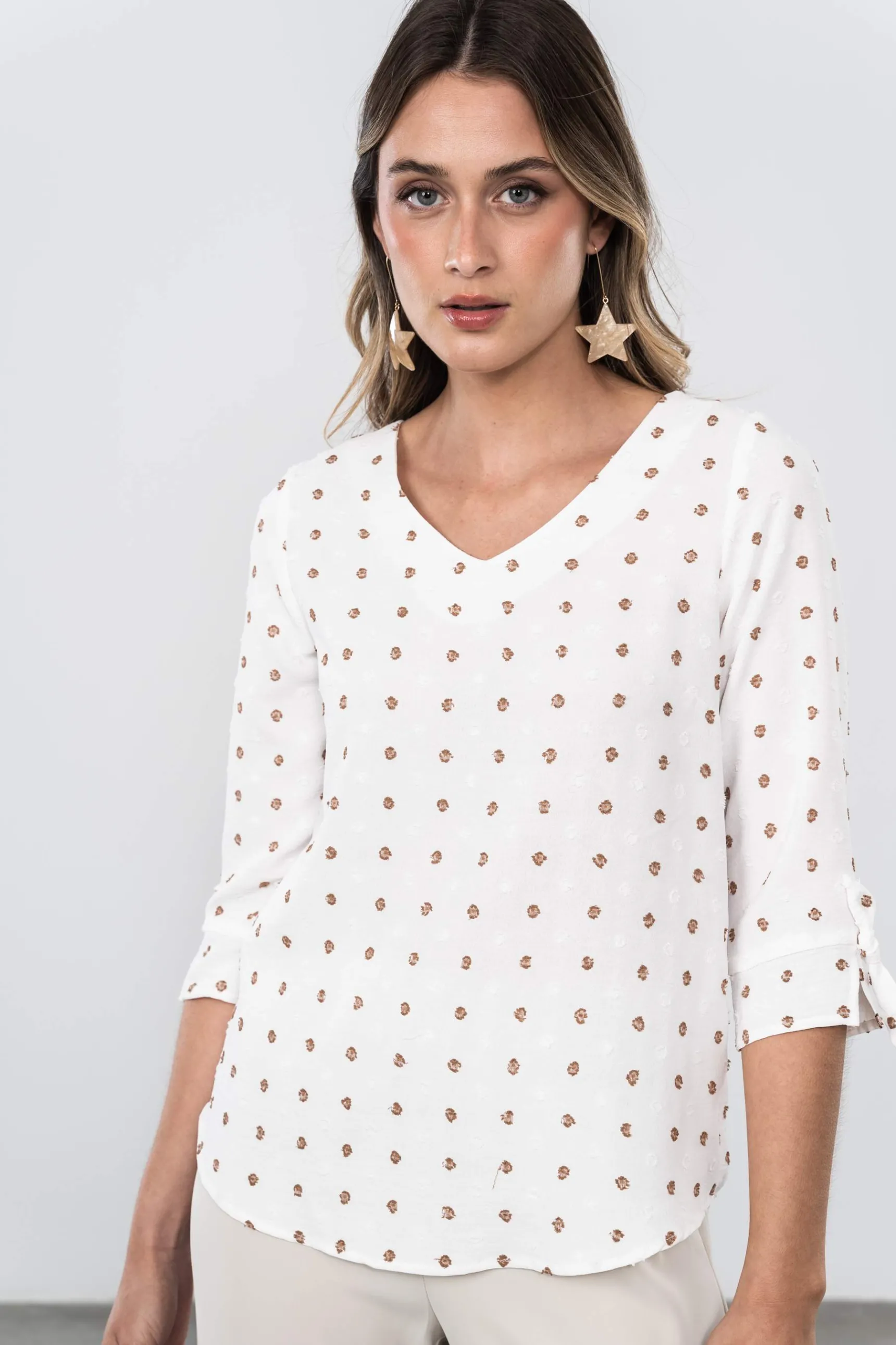Precchio Blusas Y Camisas<BLUSA PLUMETI COMBINADO