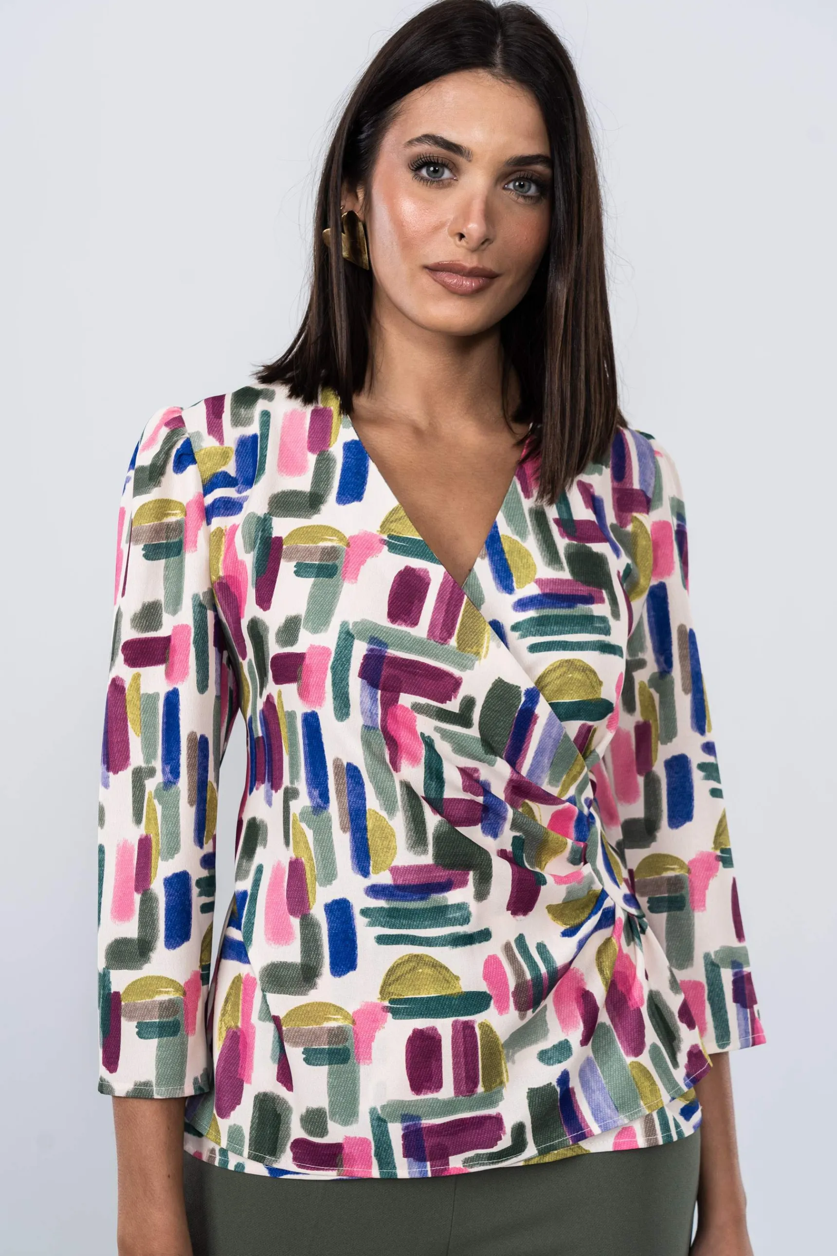 Precchio Blusas Y Camisas<BLUSA RECOGIDO LATERAL