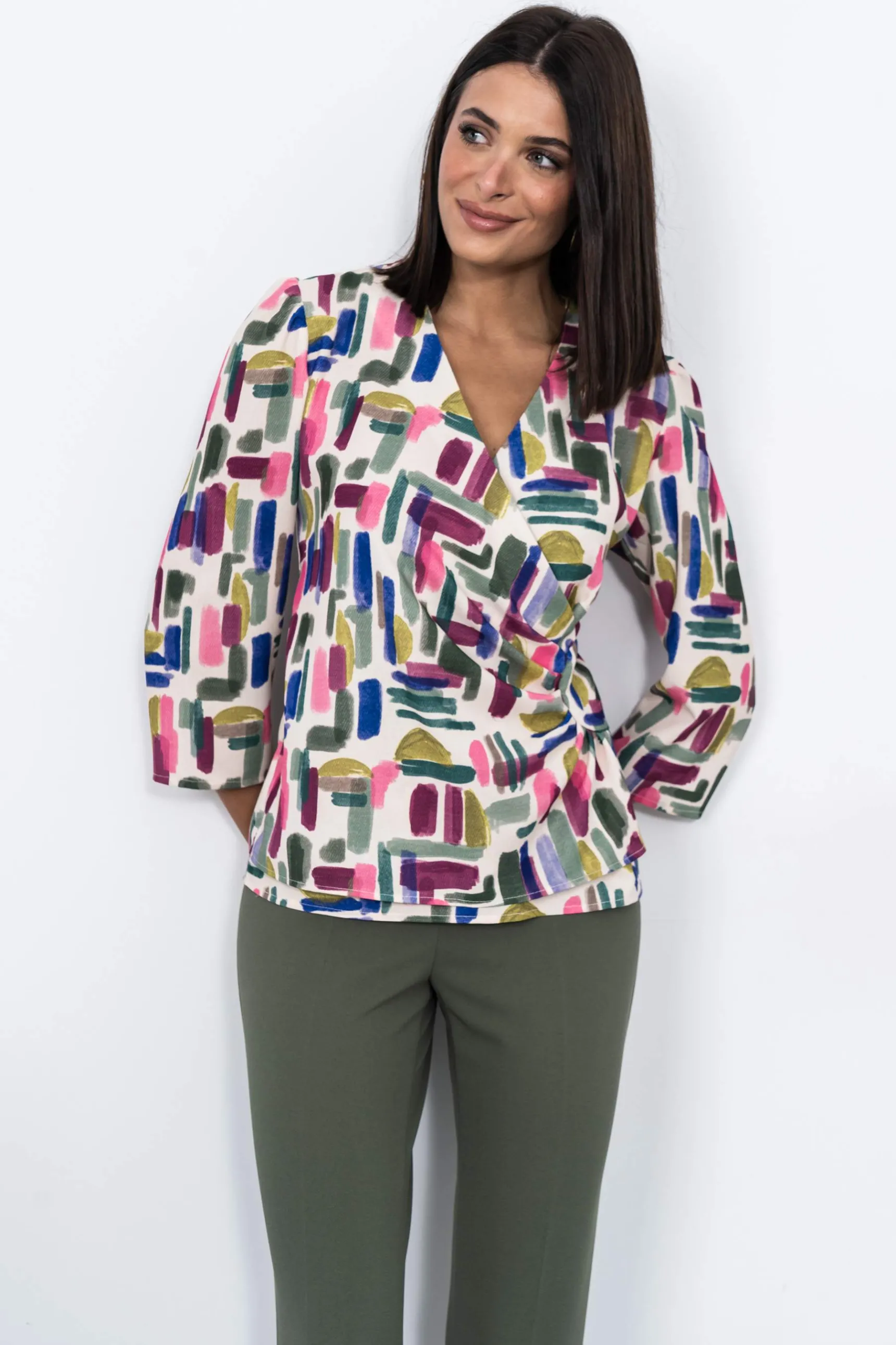 blusa_recogido_lateral_3.webp Precchio Blusas Y Camisas<BLUSA RECOGIDO LATERAL