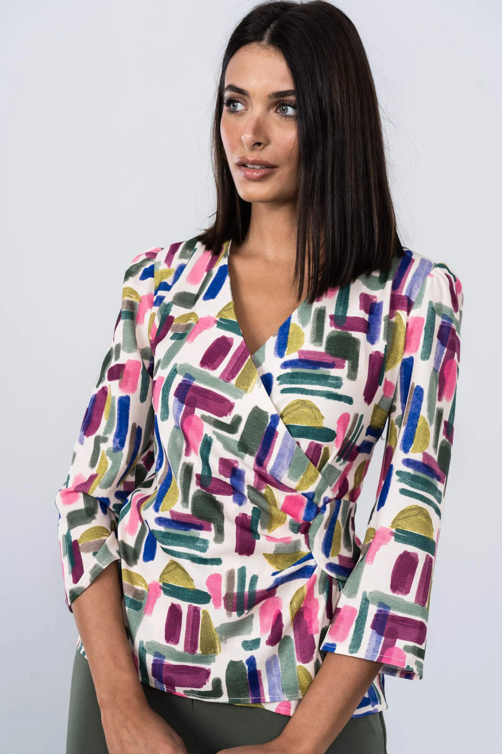 blusa_recogido_lateral_6.webp Precchio Blusas Y Camisas<BLUSA RECOGIDO LATERAL