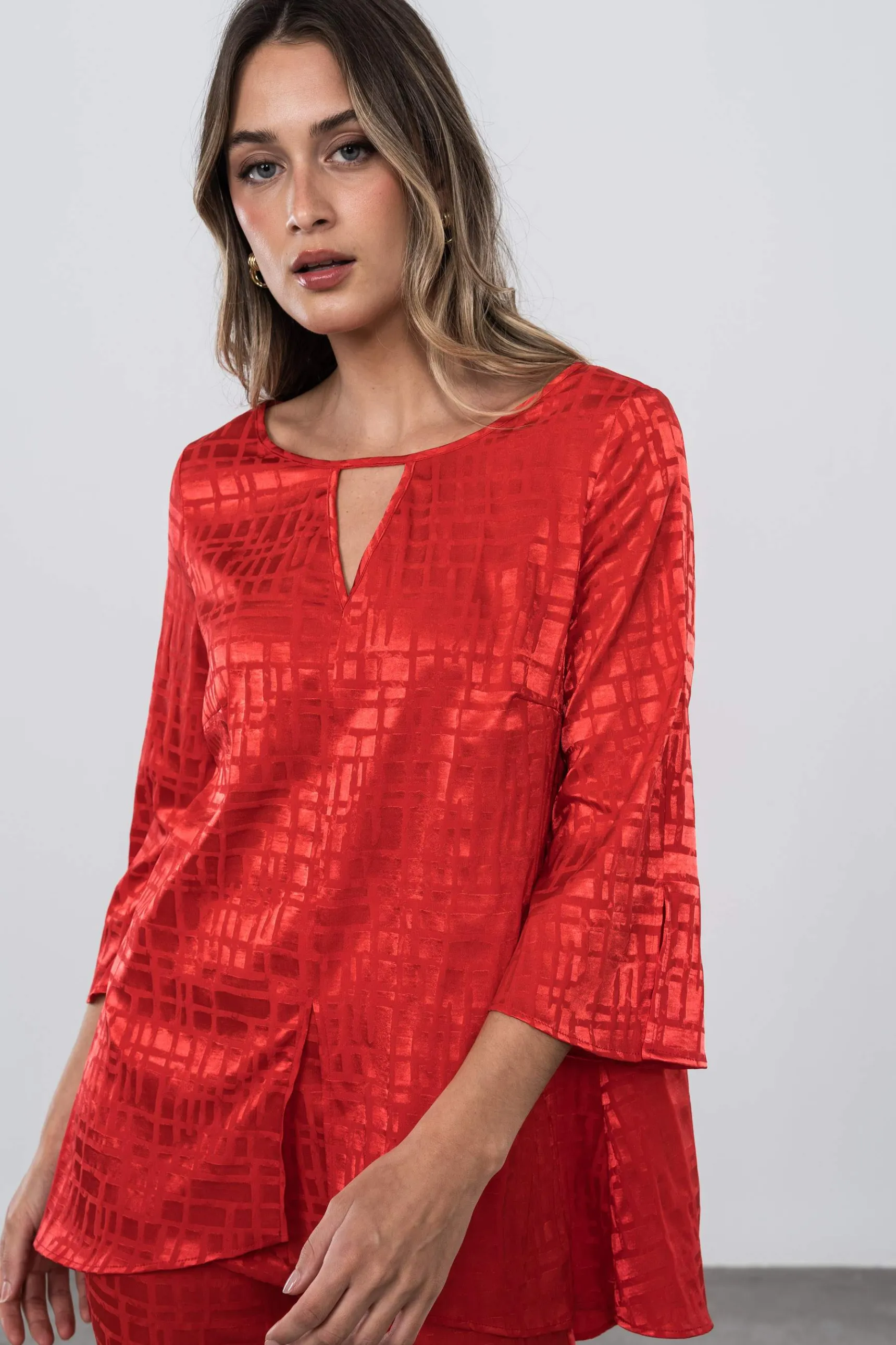 Precchio Blusas Y Camisas<BLUSÓN JACQUARD SATINADO
