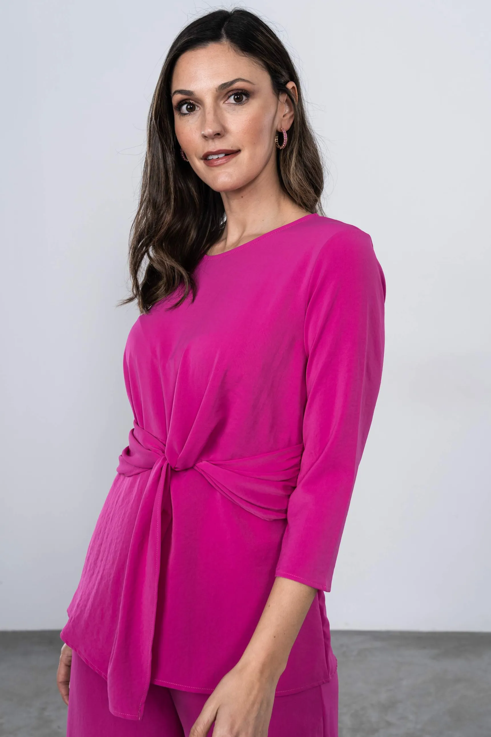 Precchio Blusas Y Camisas<BLUSÓN RECOGIDO LATERAL BUGANVILLA