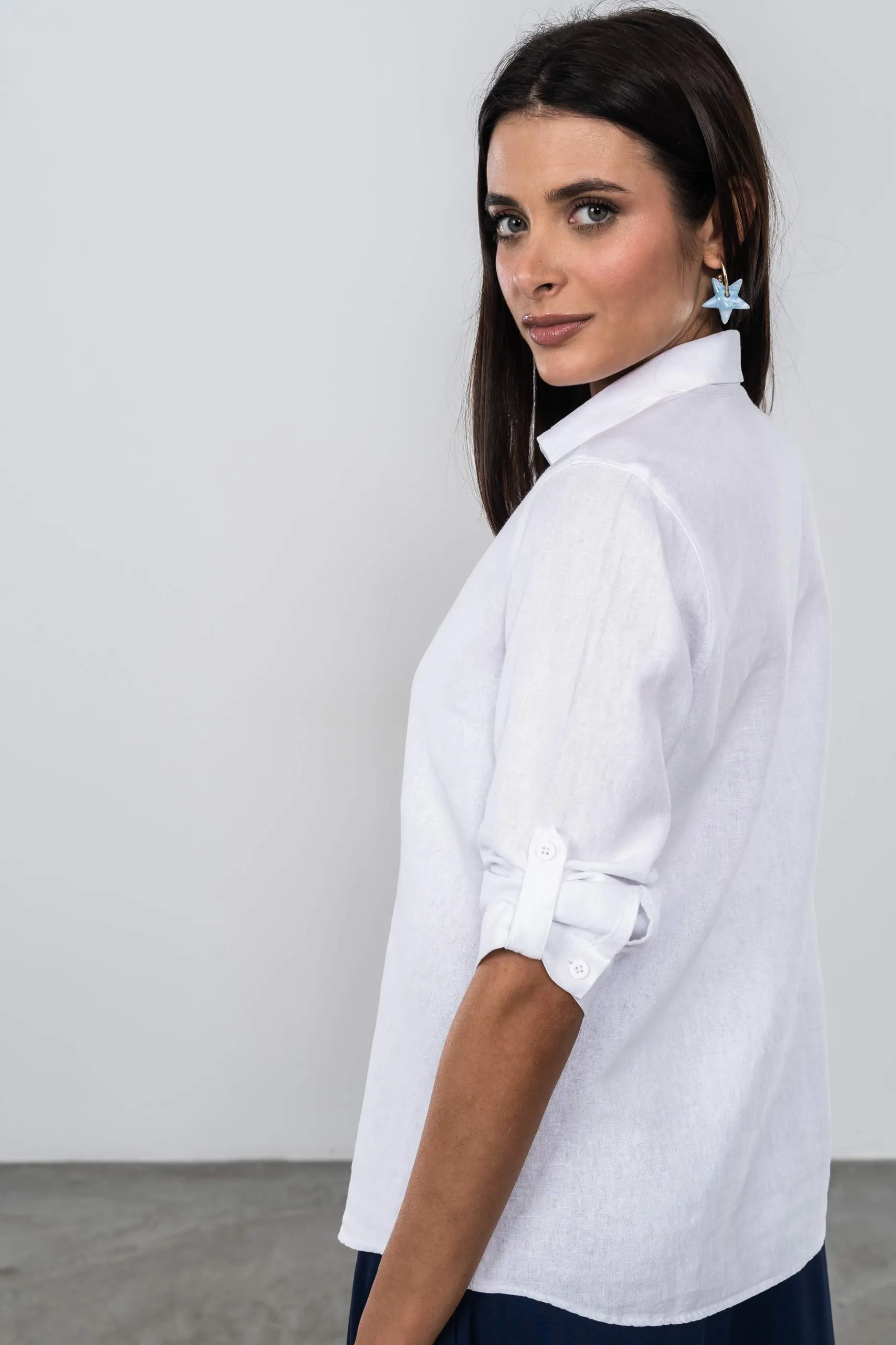 camisa_efecto_lino_blanco_9.webp Precchio Blusas Y Camisas<CAMISA EFECTO LINO BLANCO