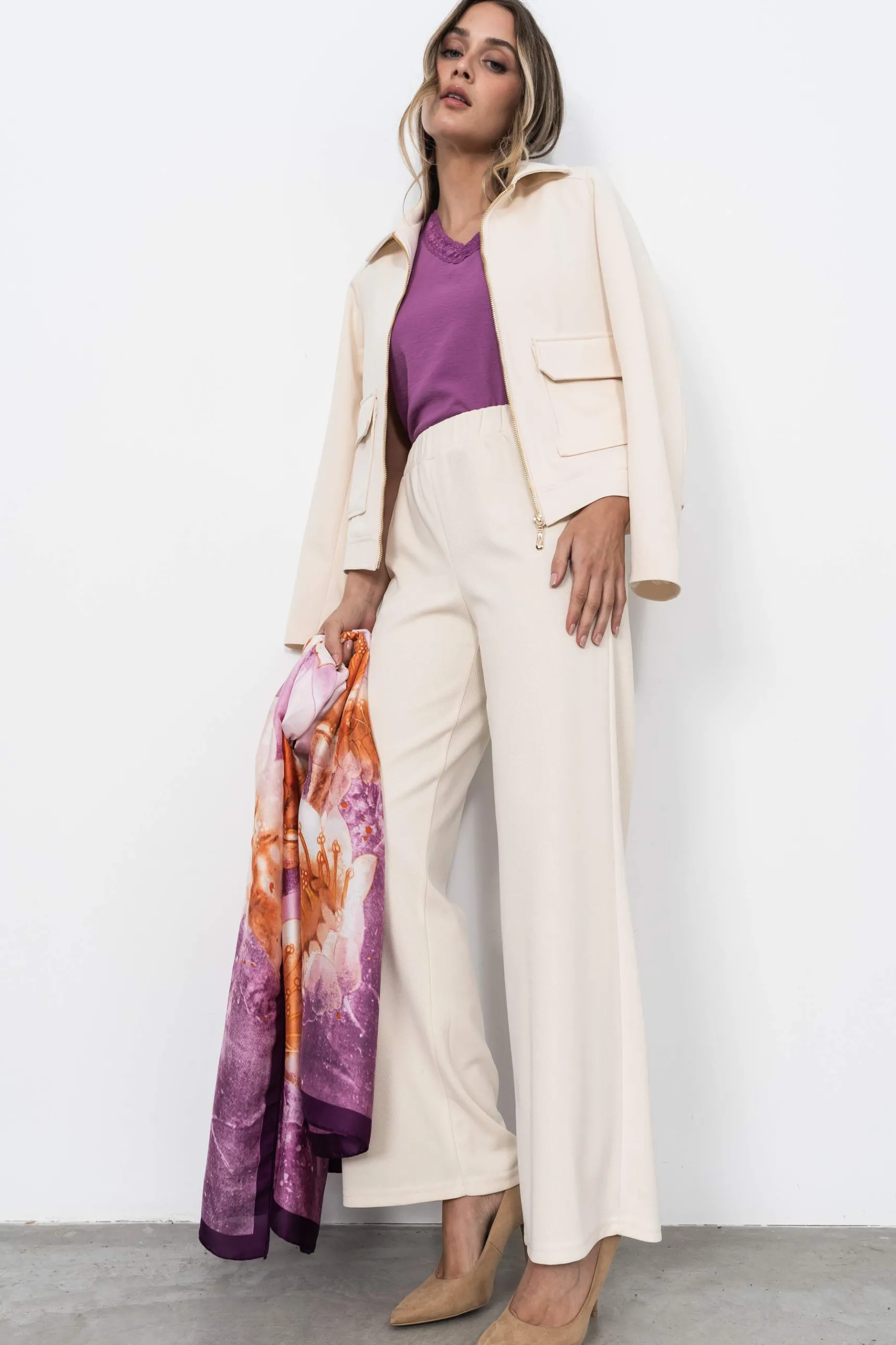 chaqueta_bolsillos_cremal_4.webp Precchio Chaquetas<CHAQUETA BOLSILLOS CREMALLERA CRUDO