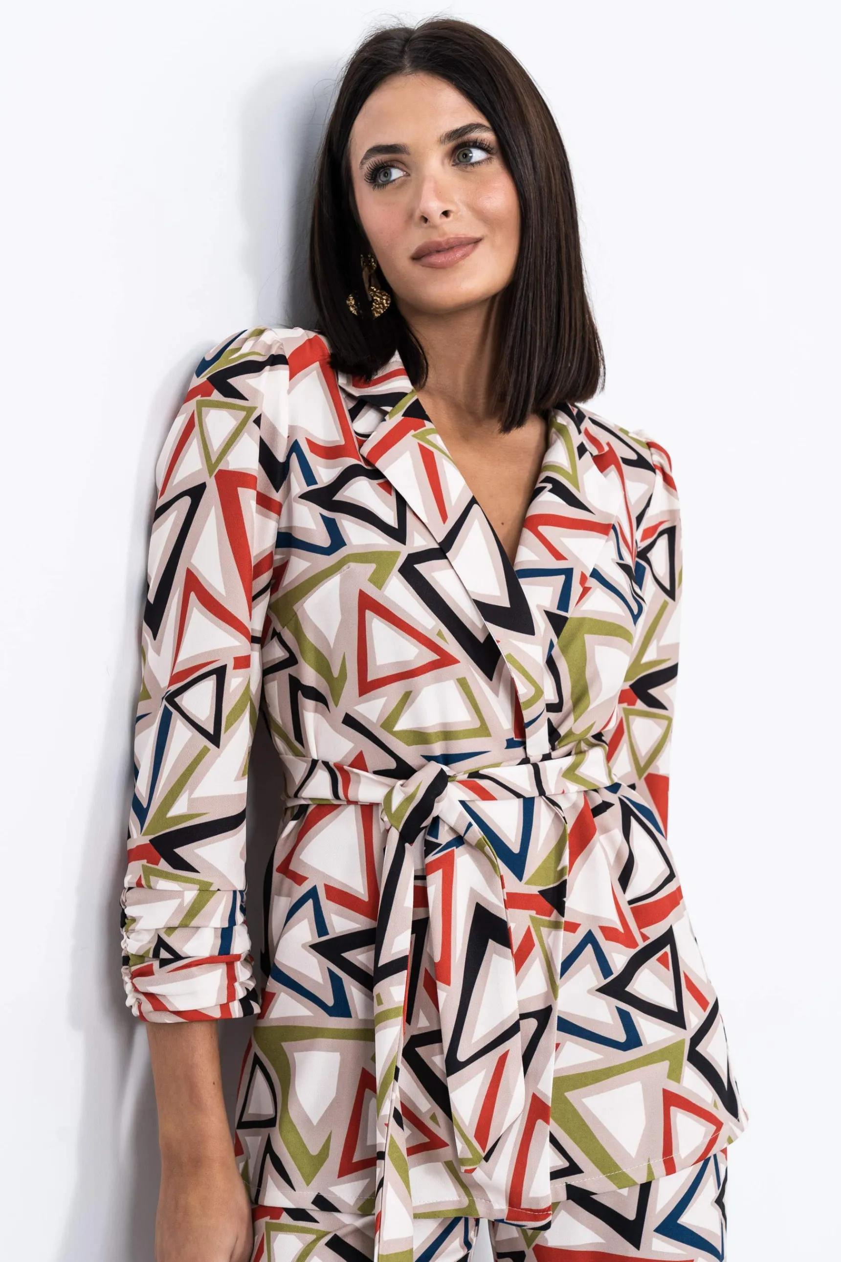 Precchio Chaquetas<CHAQUETA TRIÁNGULOS