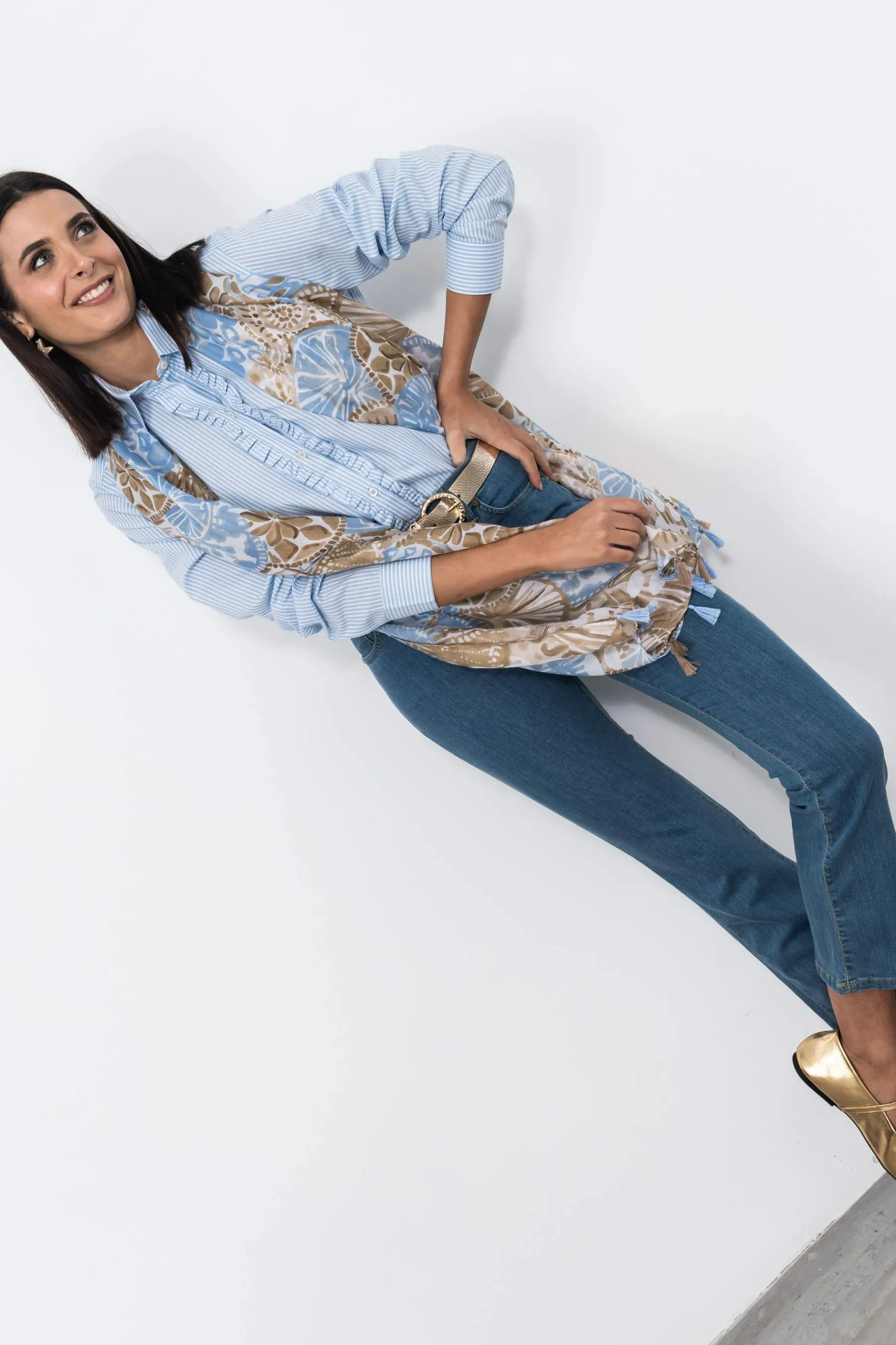 Precchio Foulards Y Estolas<FOULARD CACHEMIRE POMPONES