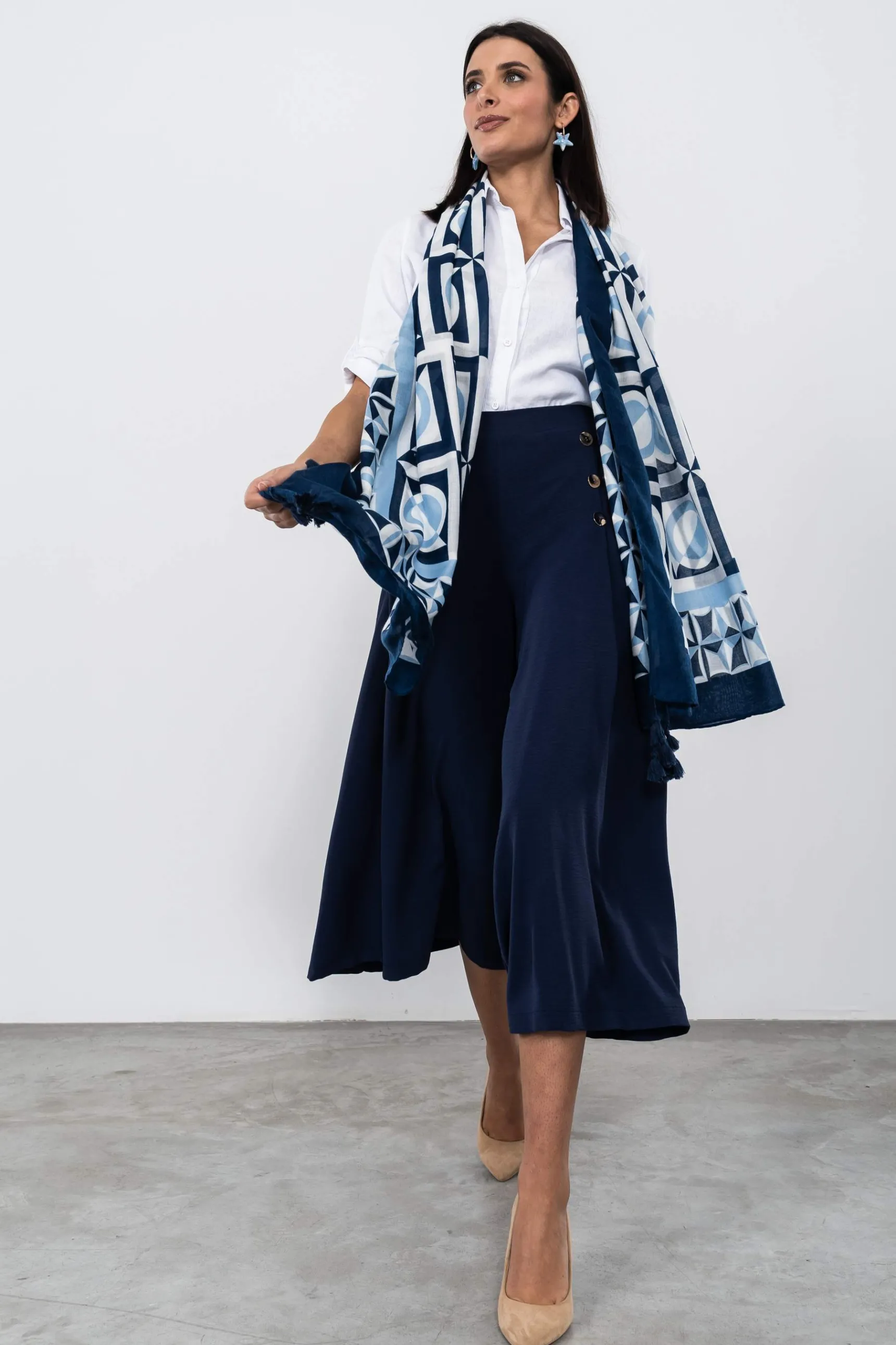 Precchio Foulards Y Estolas<FOULARD CUADROS COMBINADOS