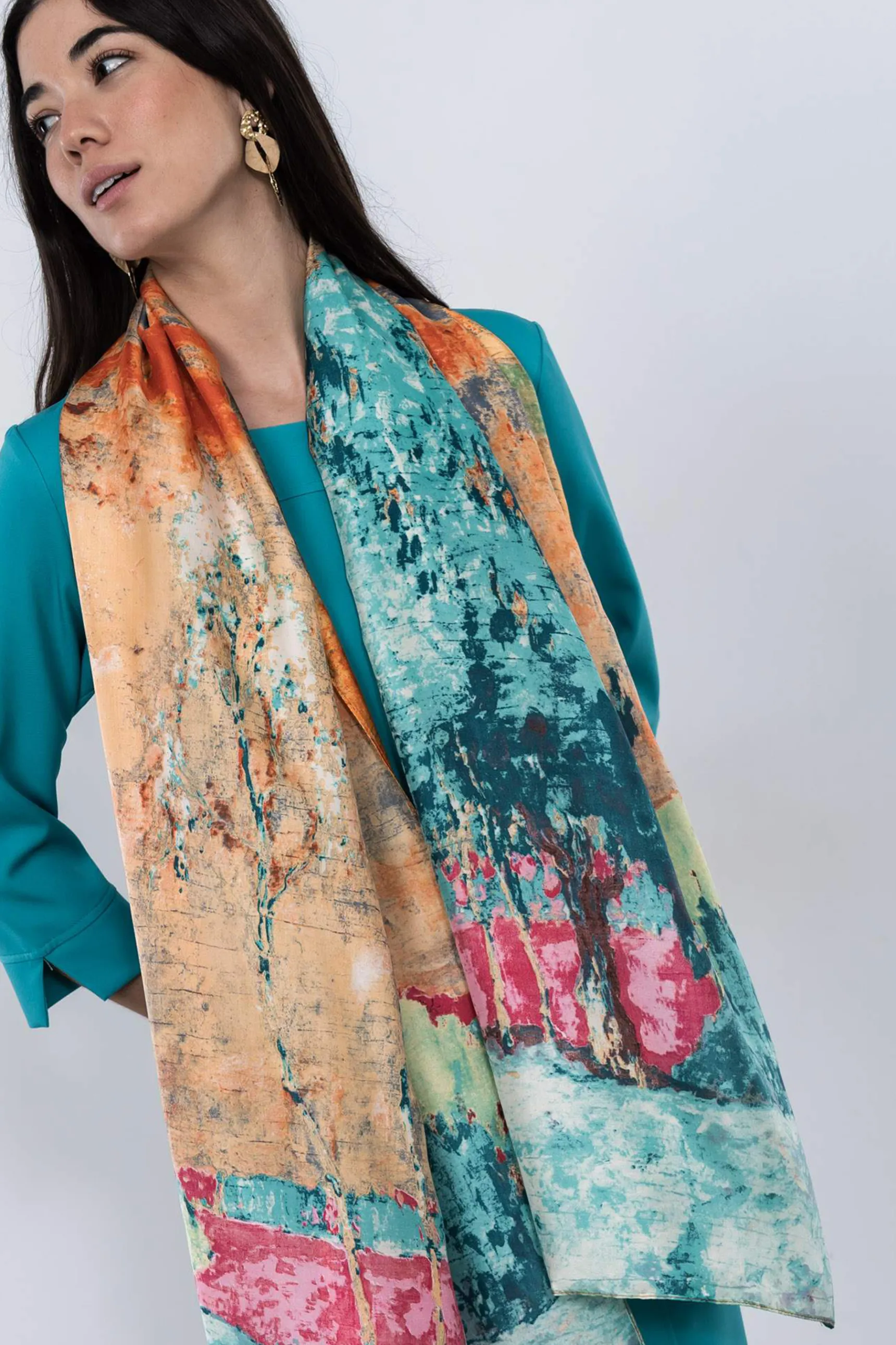 Precchio Foulards Y Estolas<FOULARD EFECTO SEDA COLORES