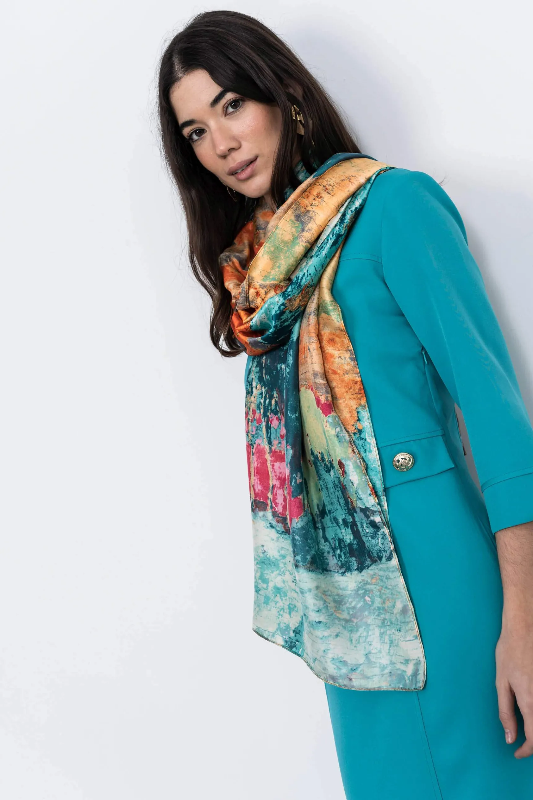 Precchio Foulards Y Estolas<FOULARD EFECTO SEDA COLORES