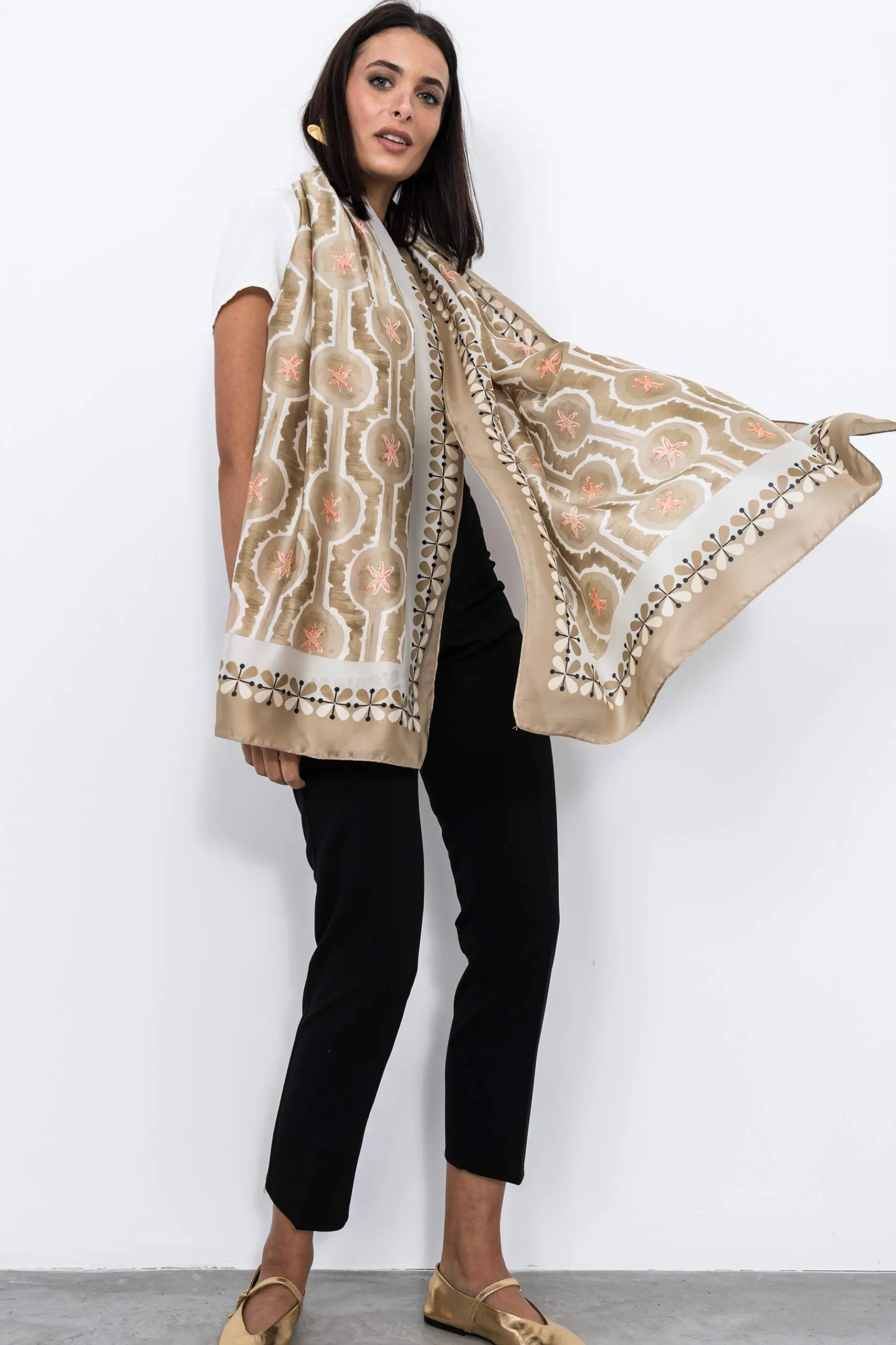 Precchio Foulards Y Estolas<FOULARD EFECTO SEDA ESTRELLAS