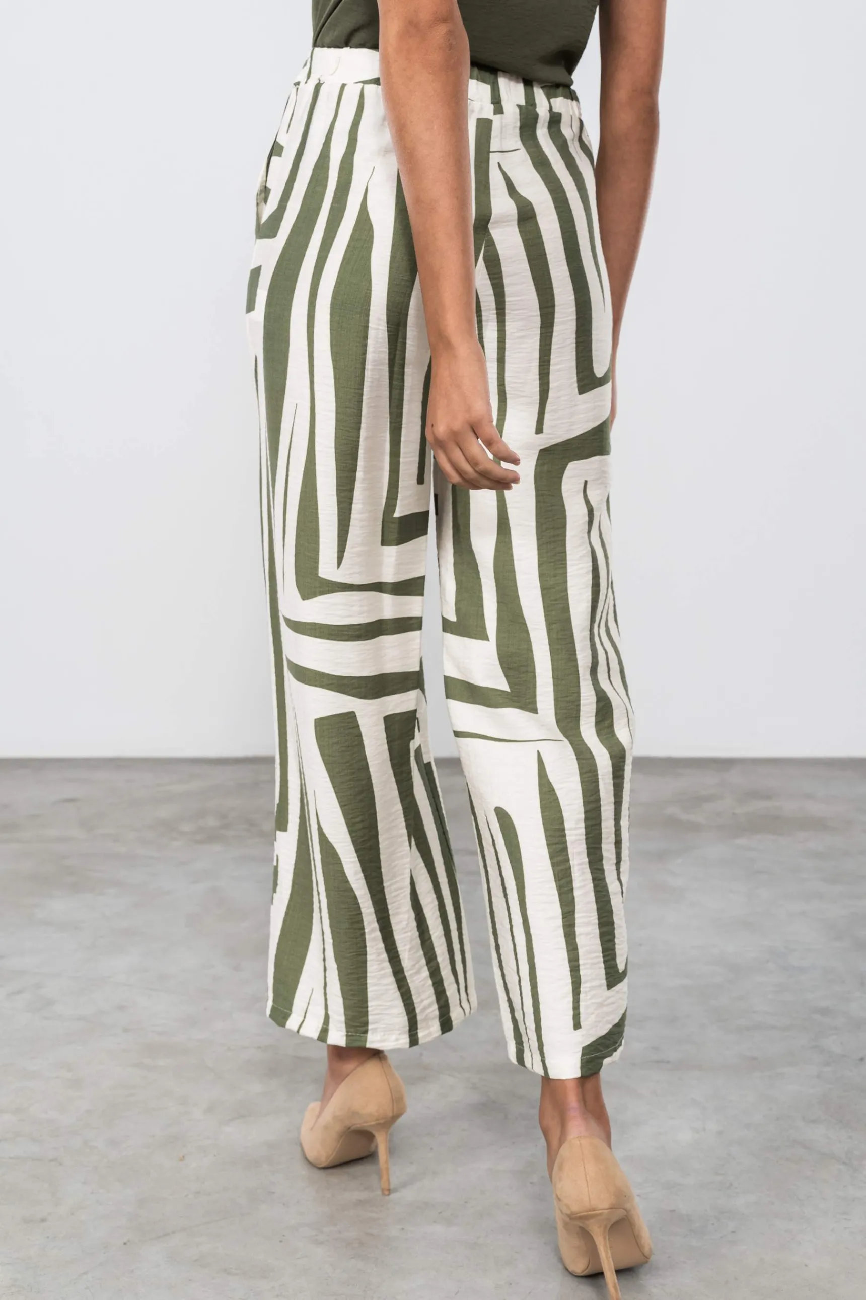 pantaln_estampado_ancho_k_5.webp Precchio Pantalones<PANTALÓN ESTAMPADO ANCHO KAKI