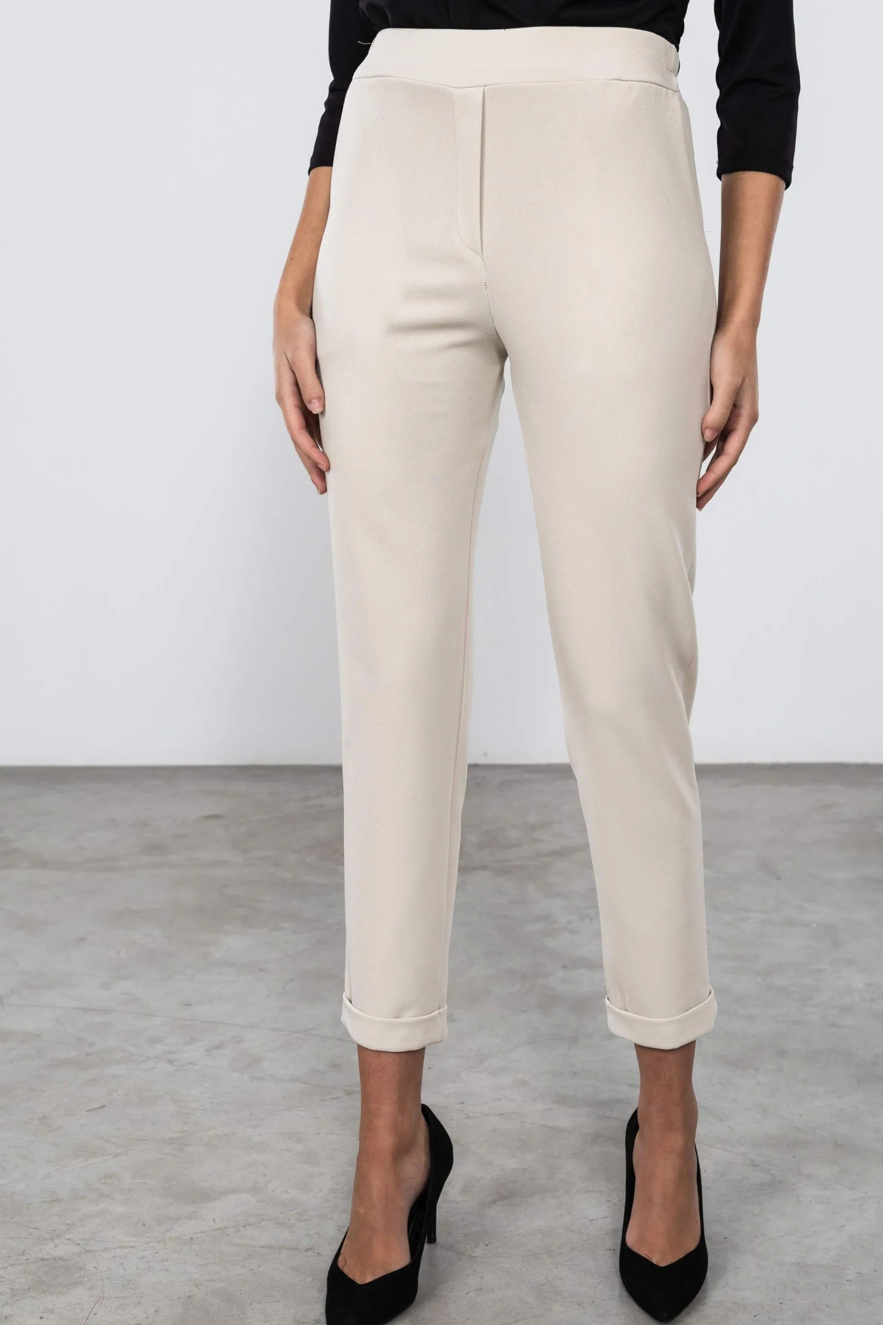 Precchio Pantalones<PANTALÓN GOMA BOLSILLOS ARENA