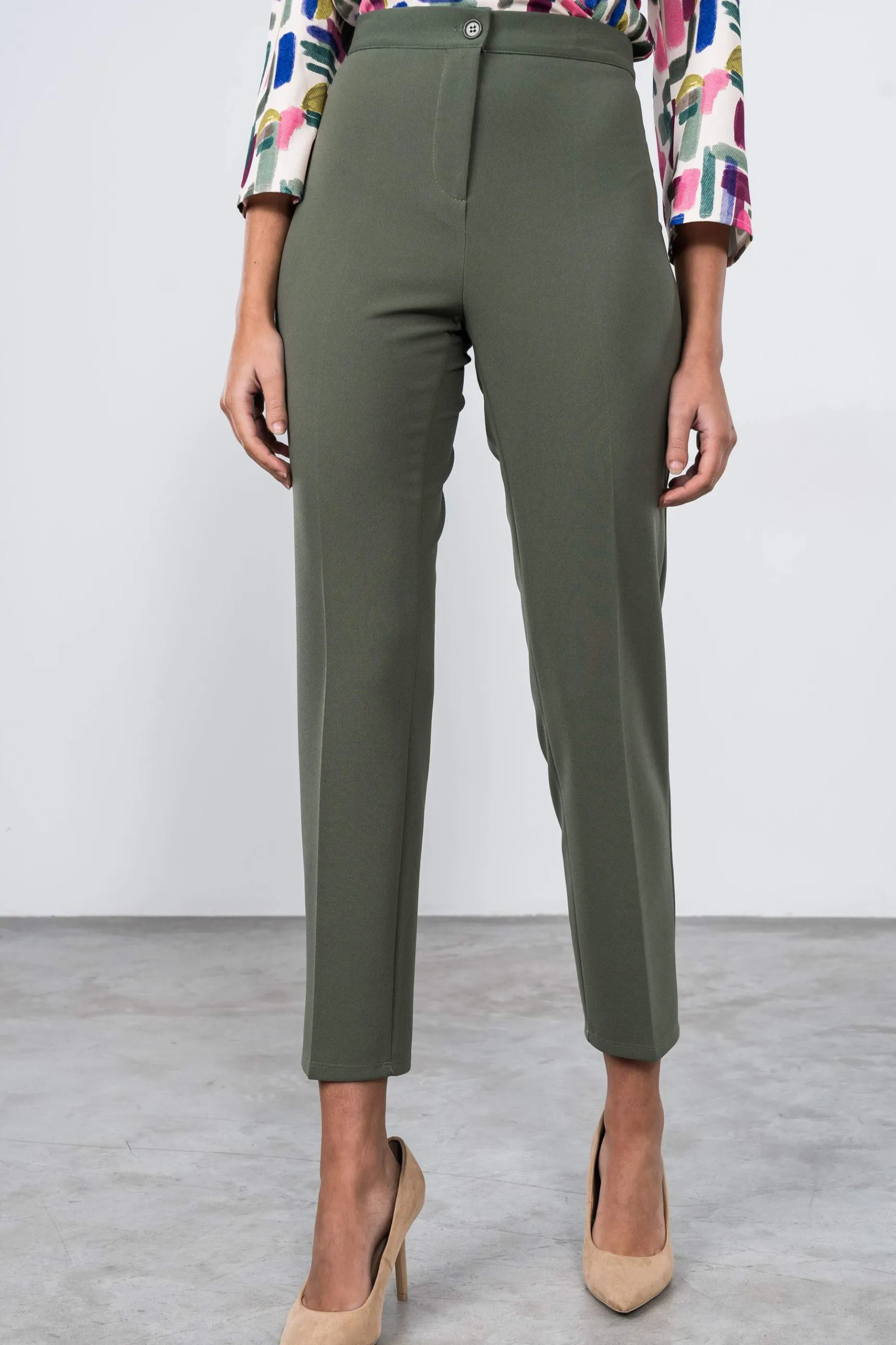 Precchio Pantalones<PANTALÓN GOMA CINTURA KAKI