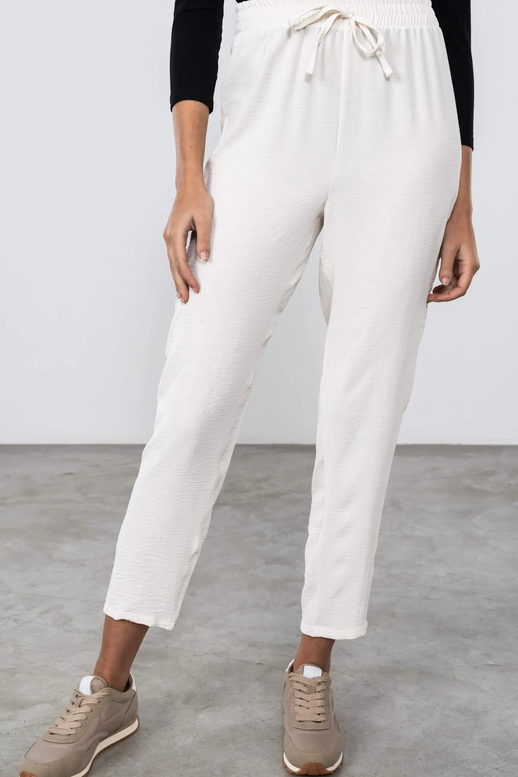Precchio Pantalones<PANTALÓN HOLGADO CORDÓN
