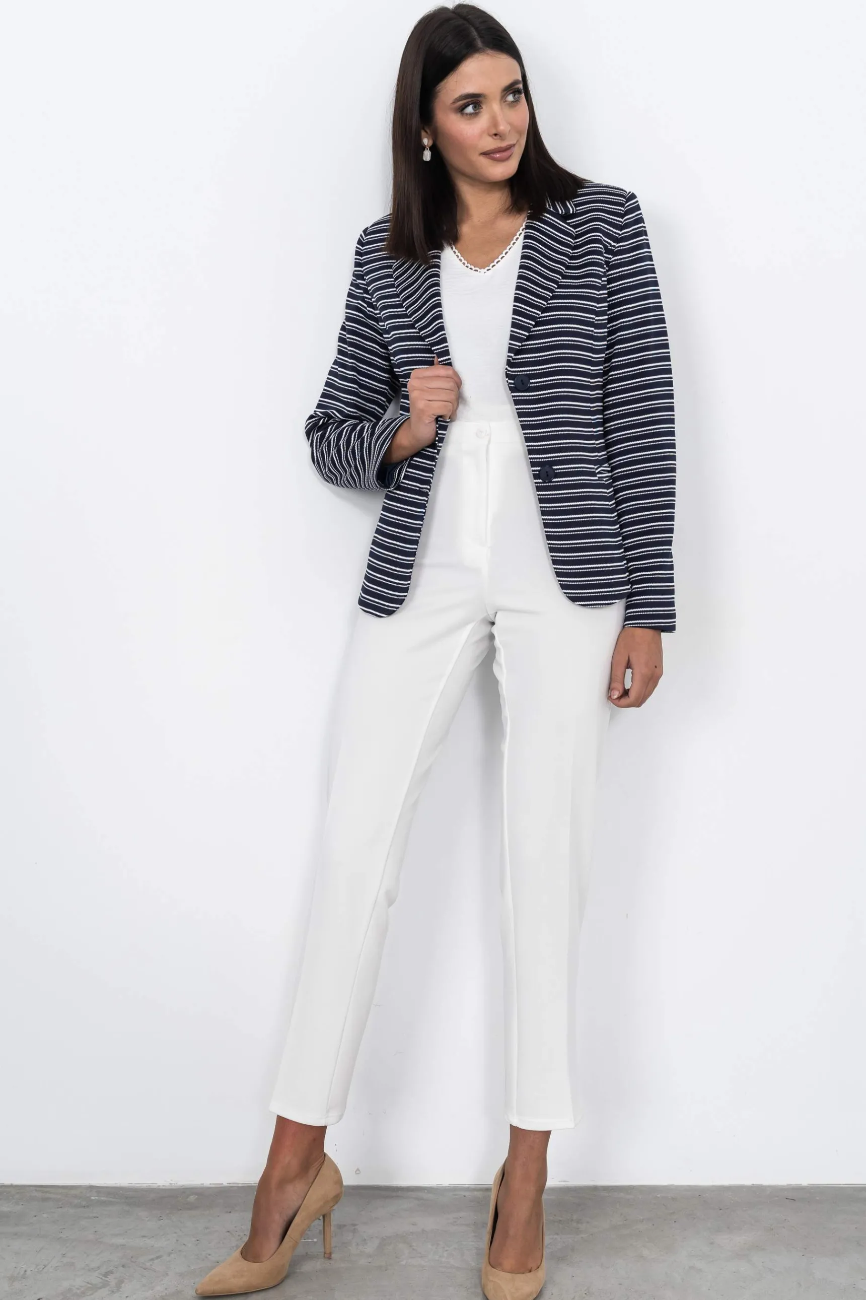 Precchio Pantalones<PANTALÓN PIQUÉ VESTIR