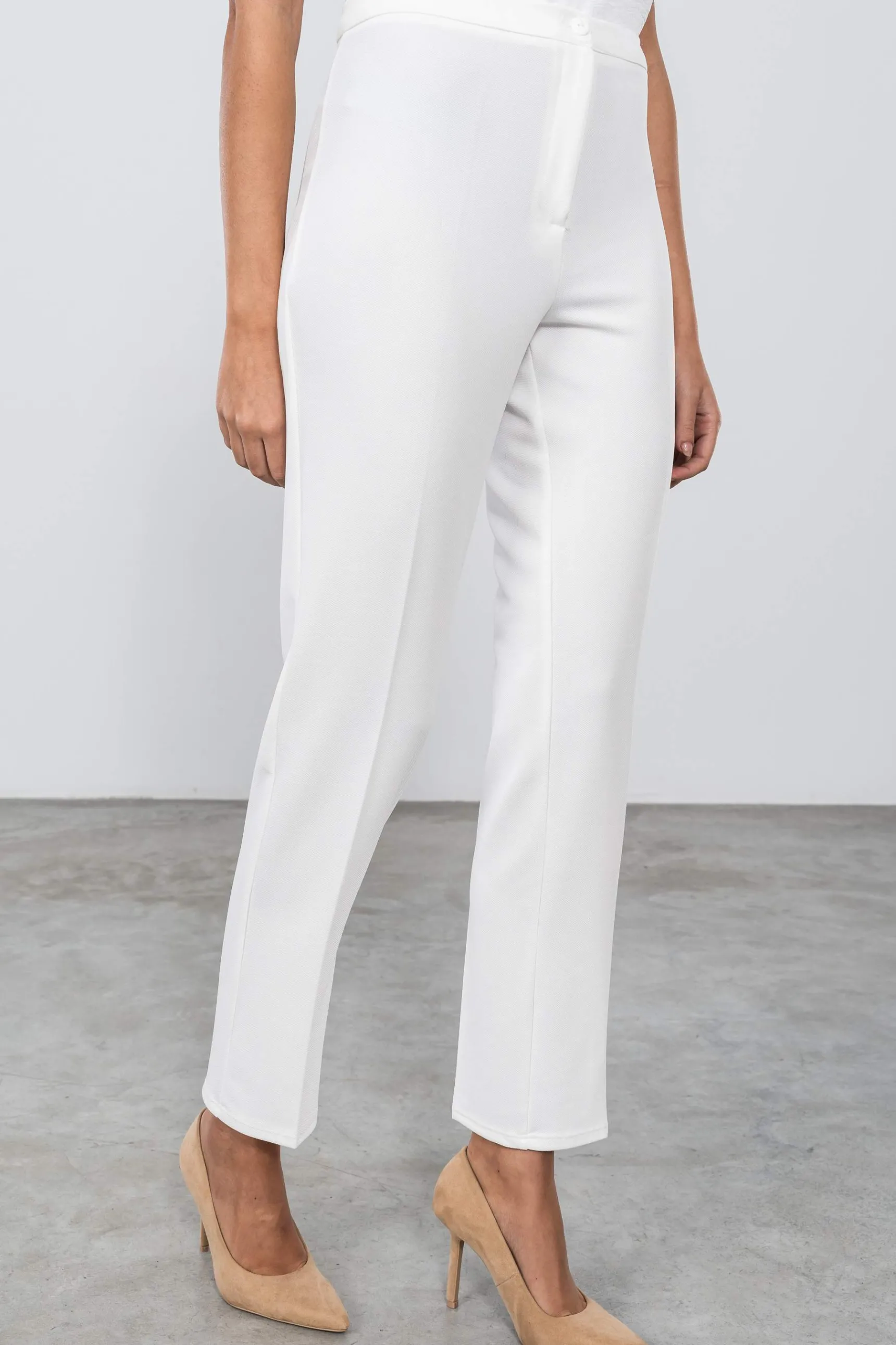 Precchio Pantalones<PANTALÓN PIQUÉ VESTIR