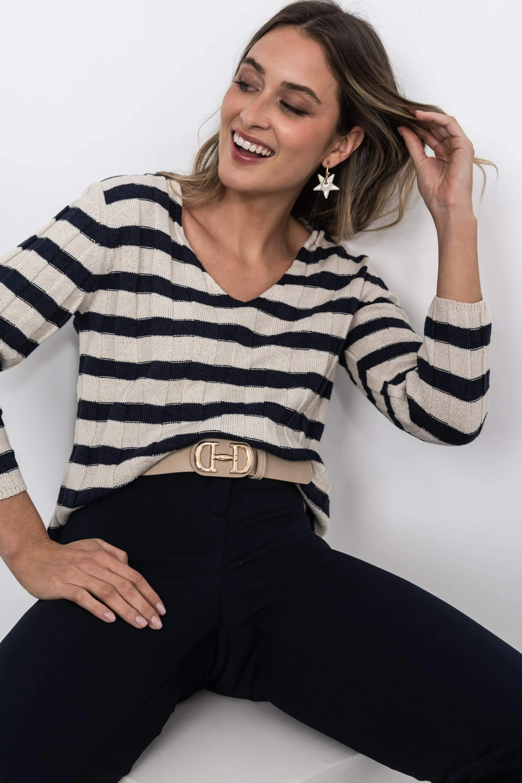 pantaln_piqu_vestir_marin_5.webp Precchio Pantalones<PANTALÓN PIQUÉ VESTIR MARINO