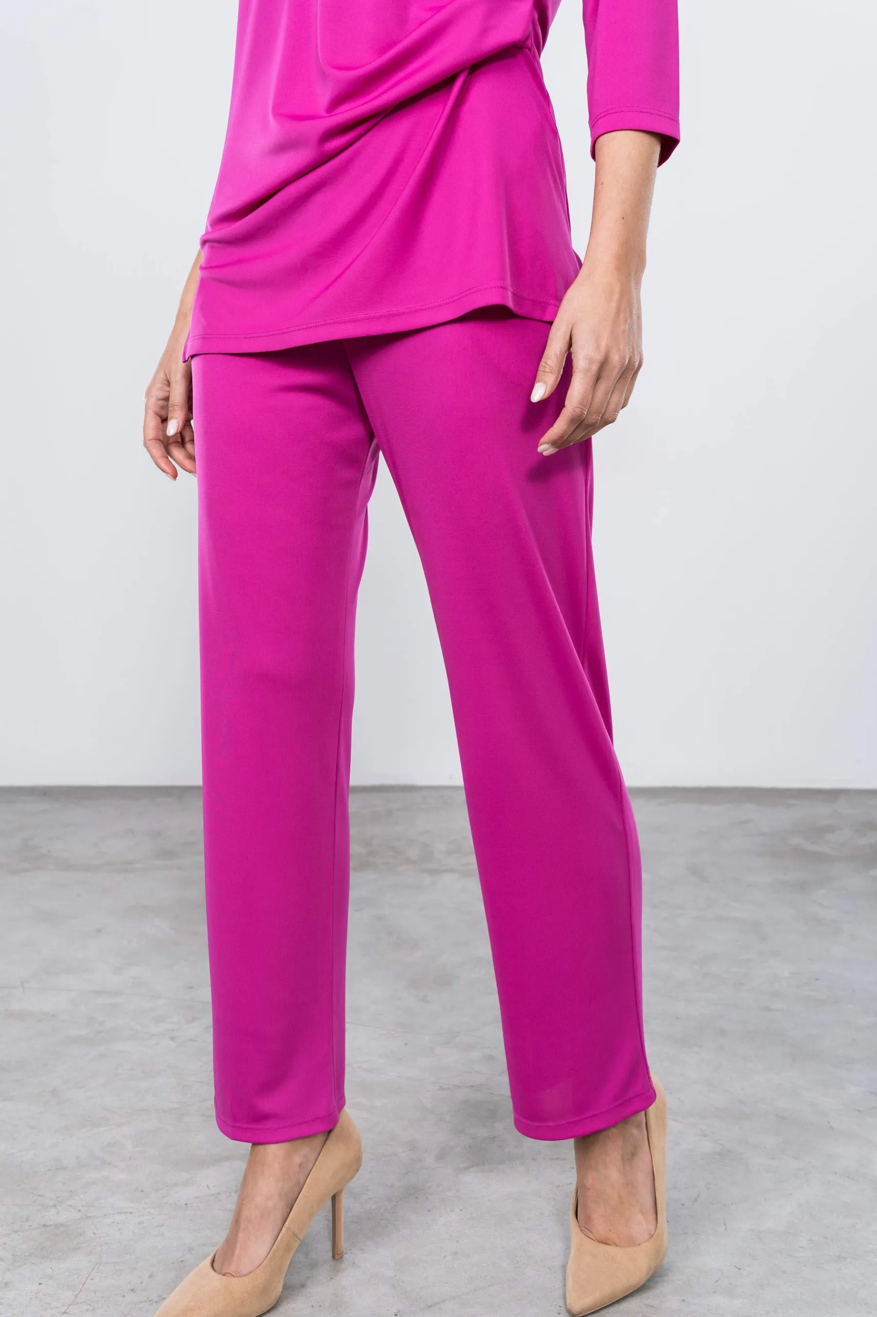 Precchio Pantalones<PANTALÓN PUNTO FLUIDO BUGANVILLA