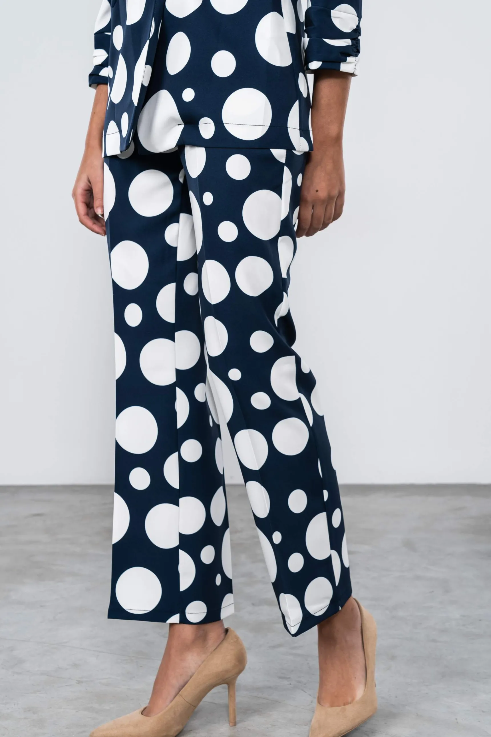 Precchio Pantalones<PANTALÓN RECTO TOPOS