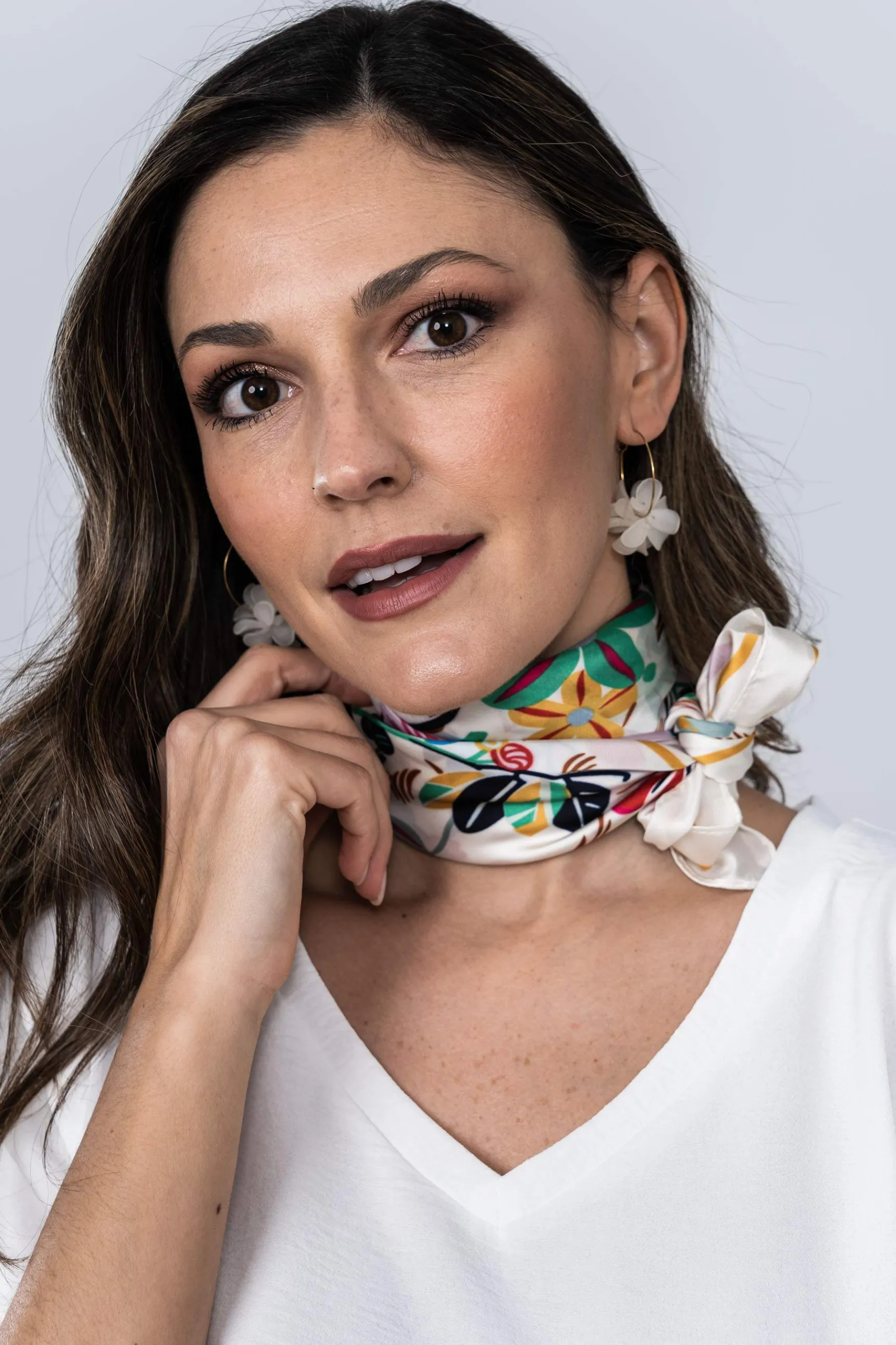 Precchio Foulards Y Estolas<PAÑUELO FLORES