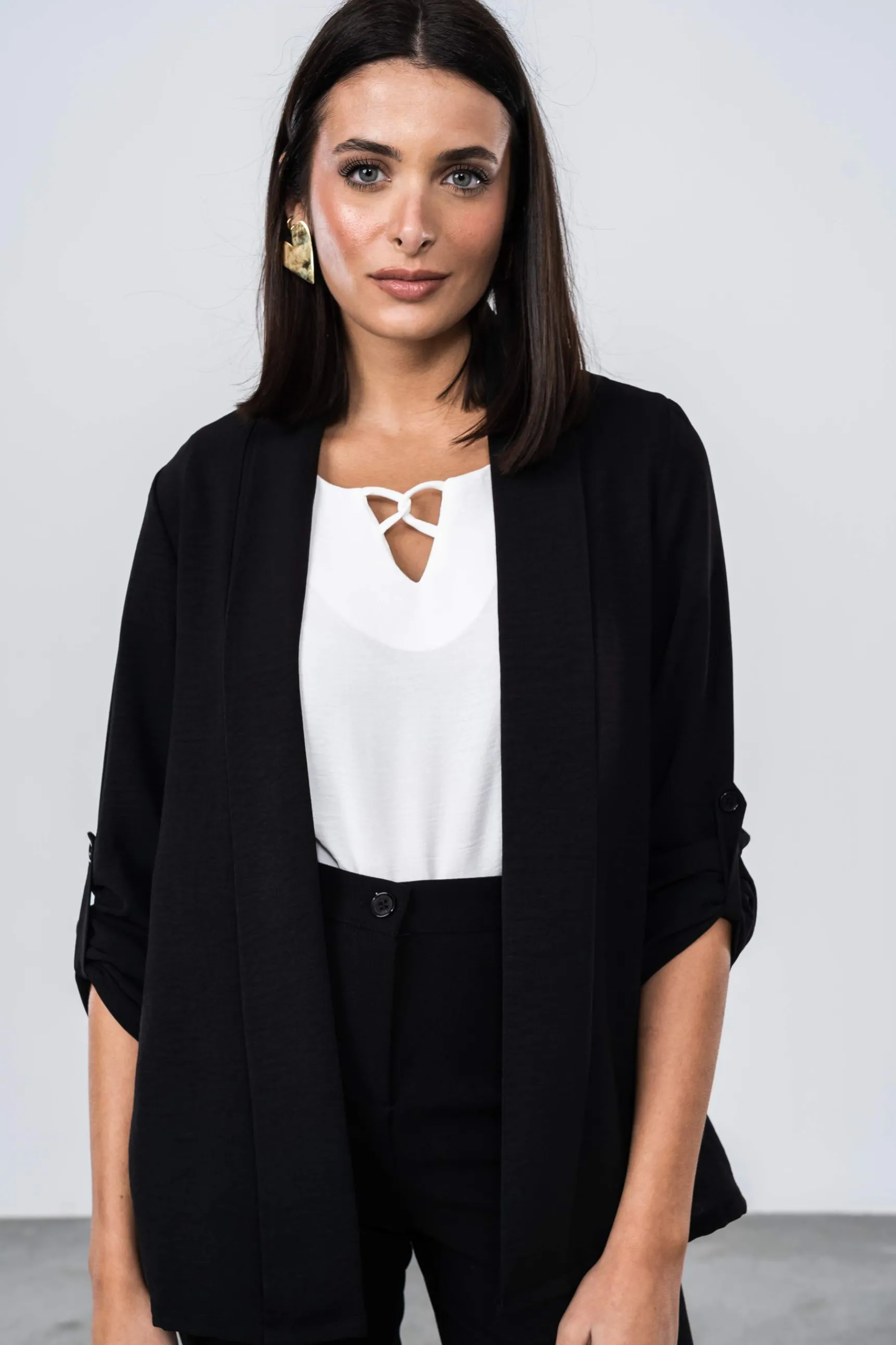 Precchio Chaquetas<SOBRECAMISA TRABILLA NEGRO