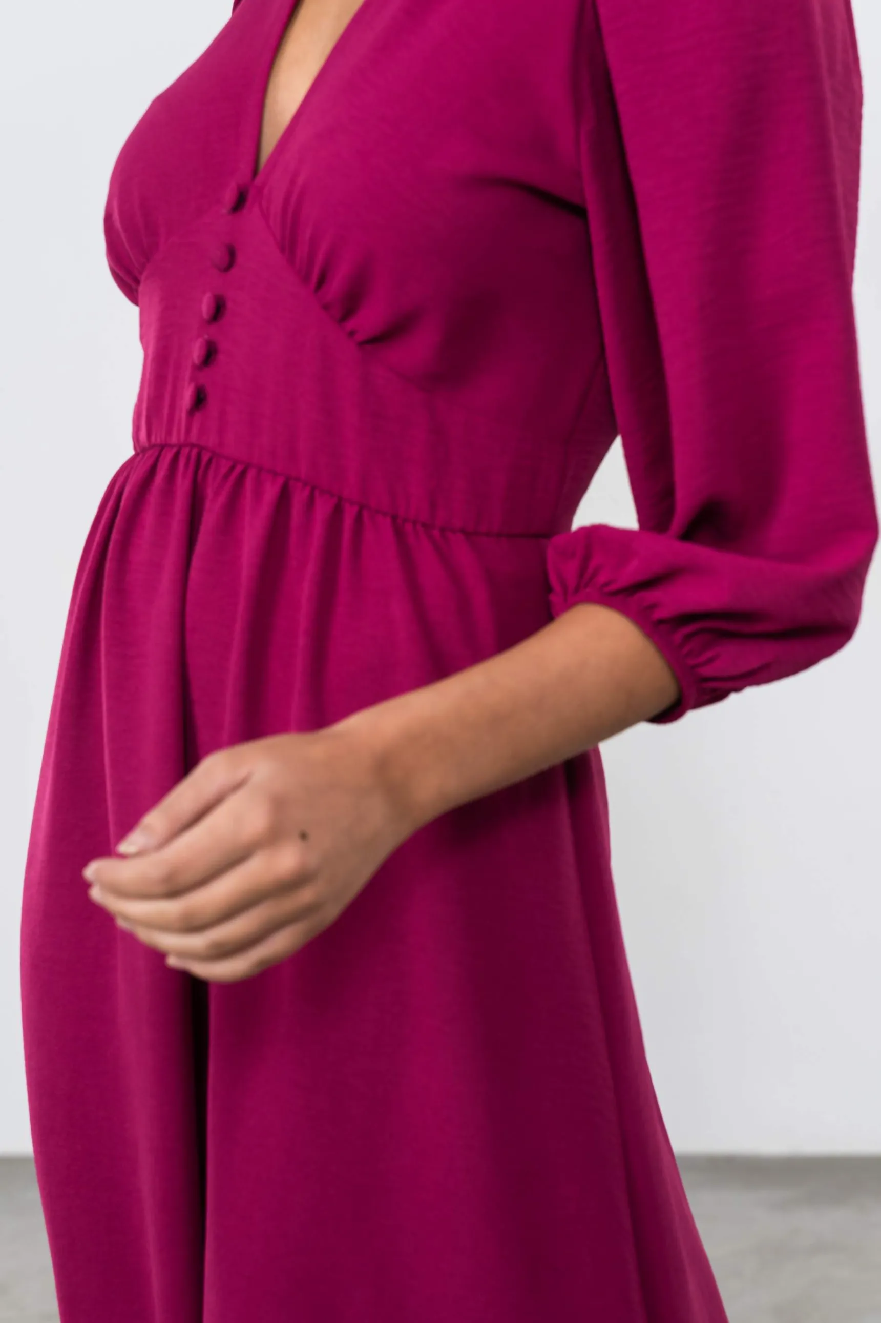 vestido_corte_botones_7.webp Precchio Vestidos<VESTIDO CORTE BOTONES