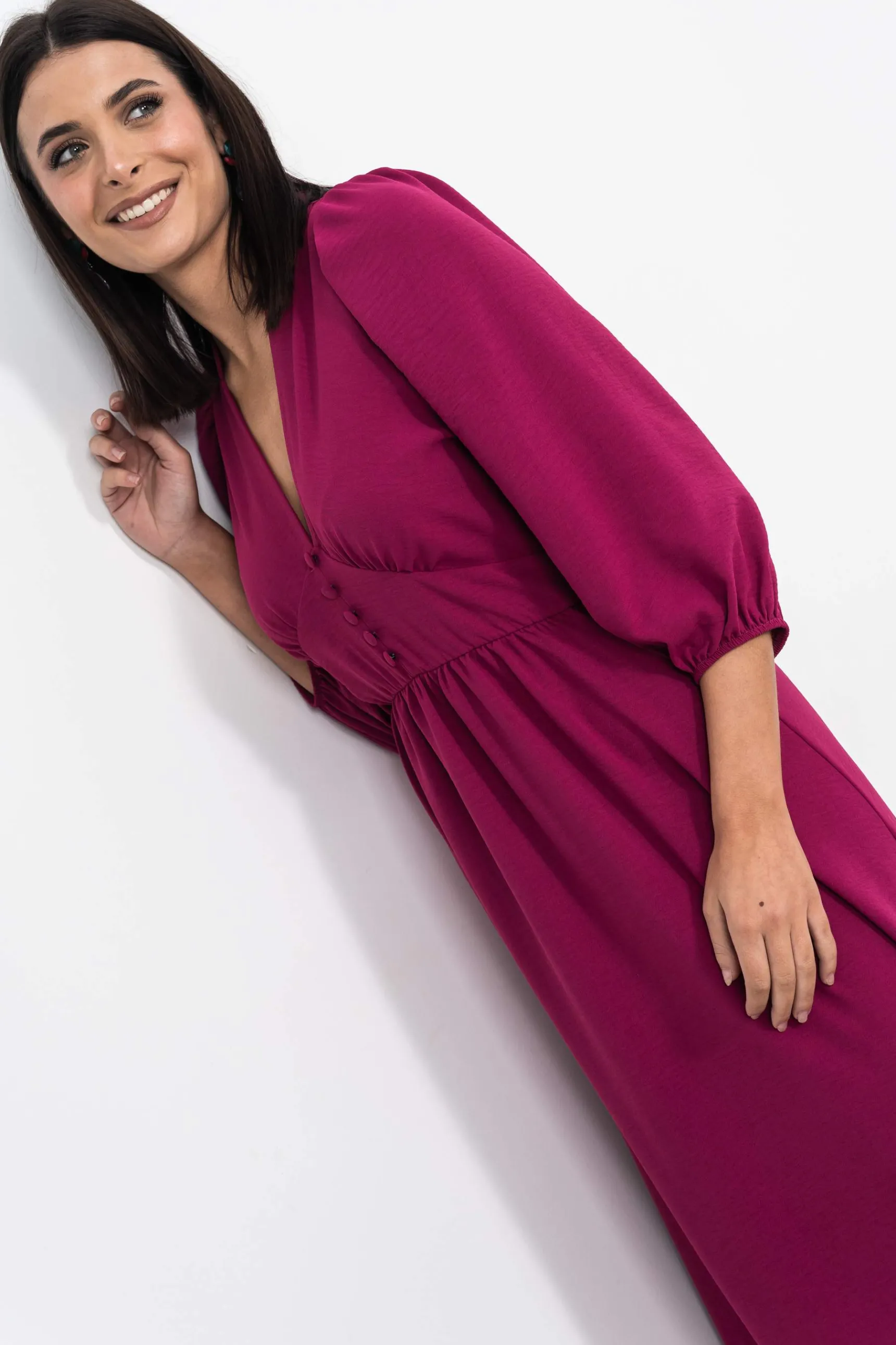 vestido_corte_botones_8.webp Precchio Vestidos<VESTIDO CORTE BOTONES