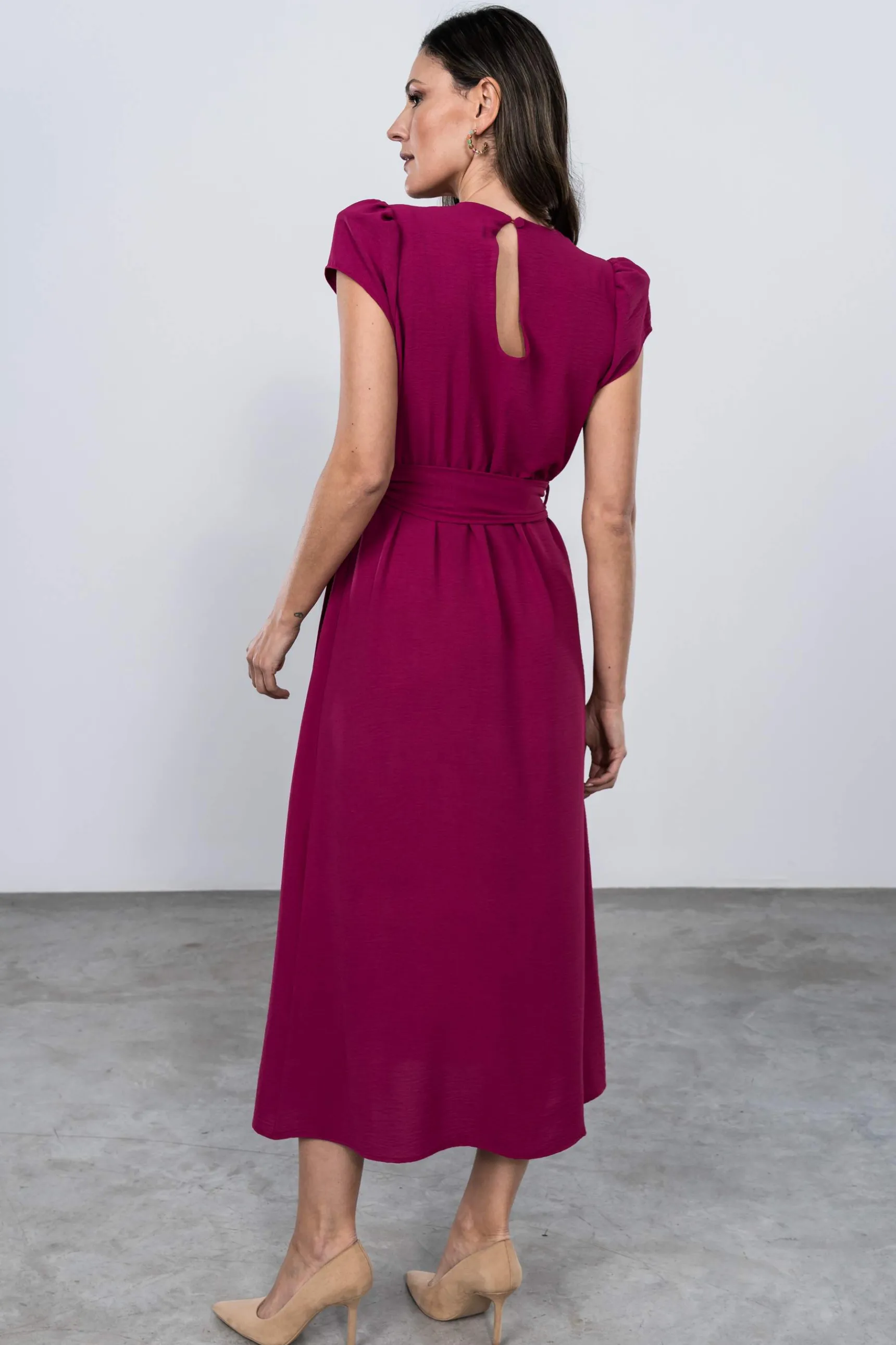 vestido_manga_corta_lazad_7-1.webp Precchio Vestidos<VESTIDO MANGA CORTA LAZADA FRESA