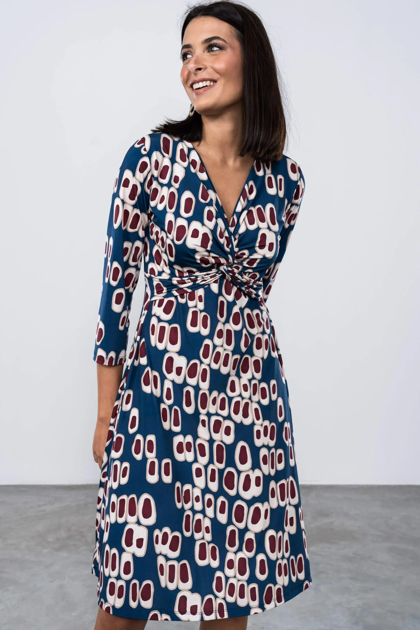 Precchio Vestidos<VESTIDO NUDO CÍRCULOS