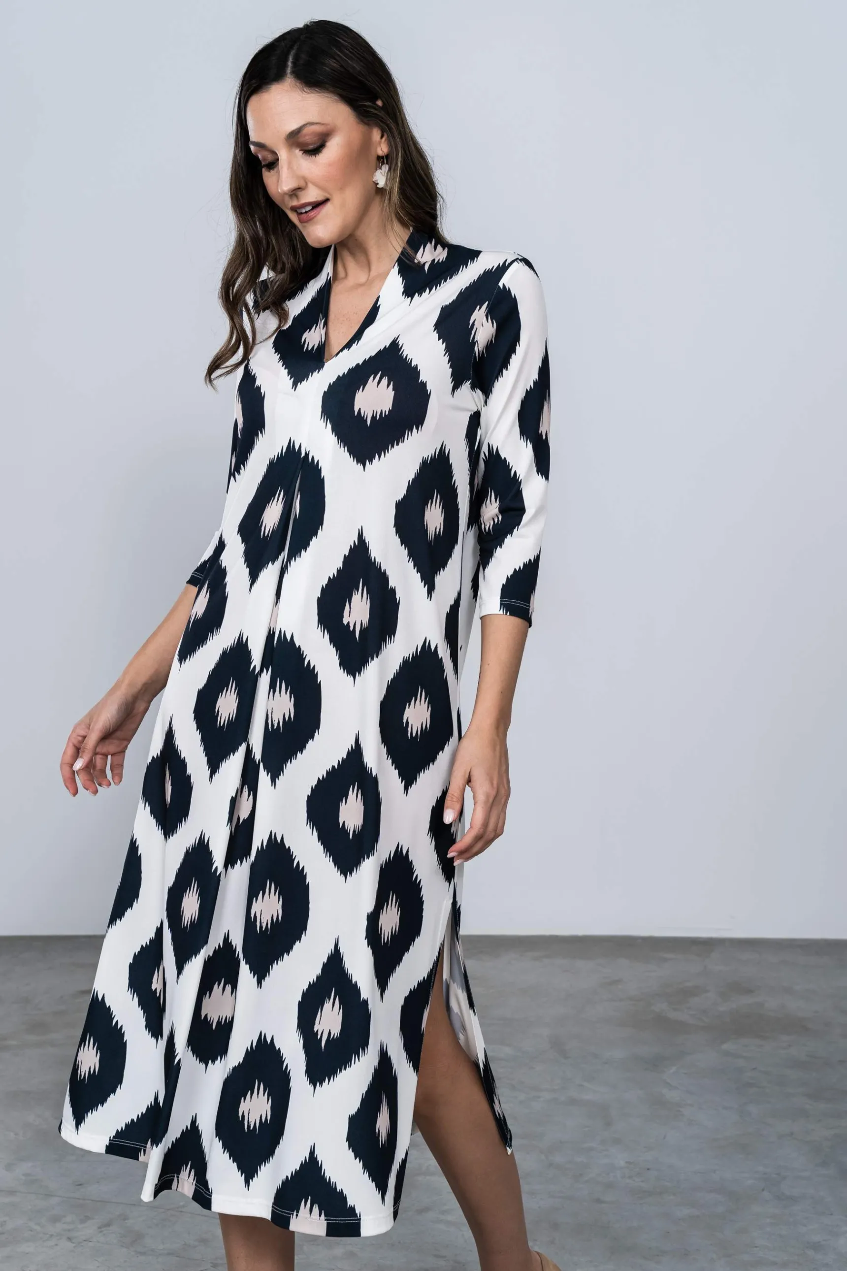 Precchio Vestidos<VESTIDO PICOS ROMBOS