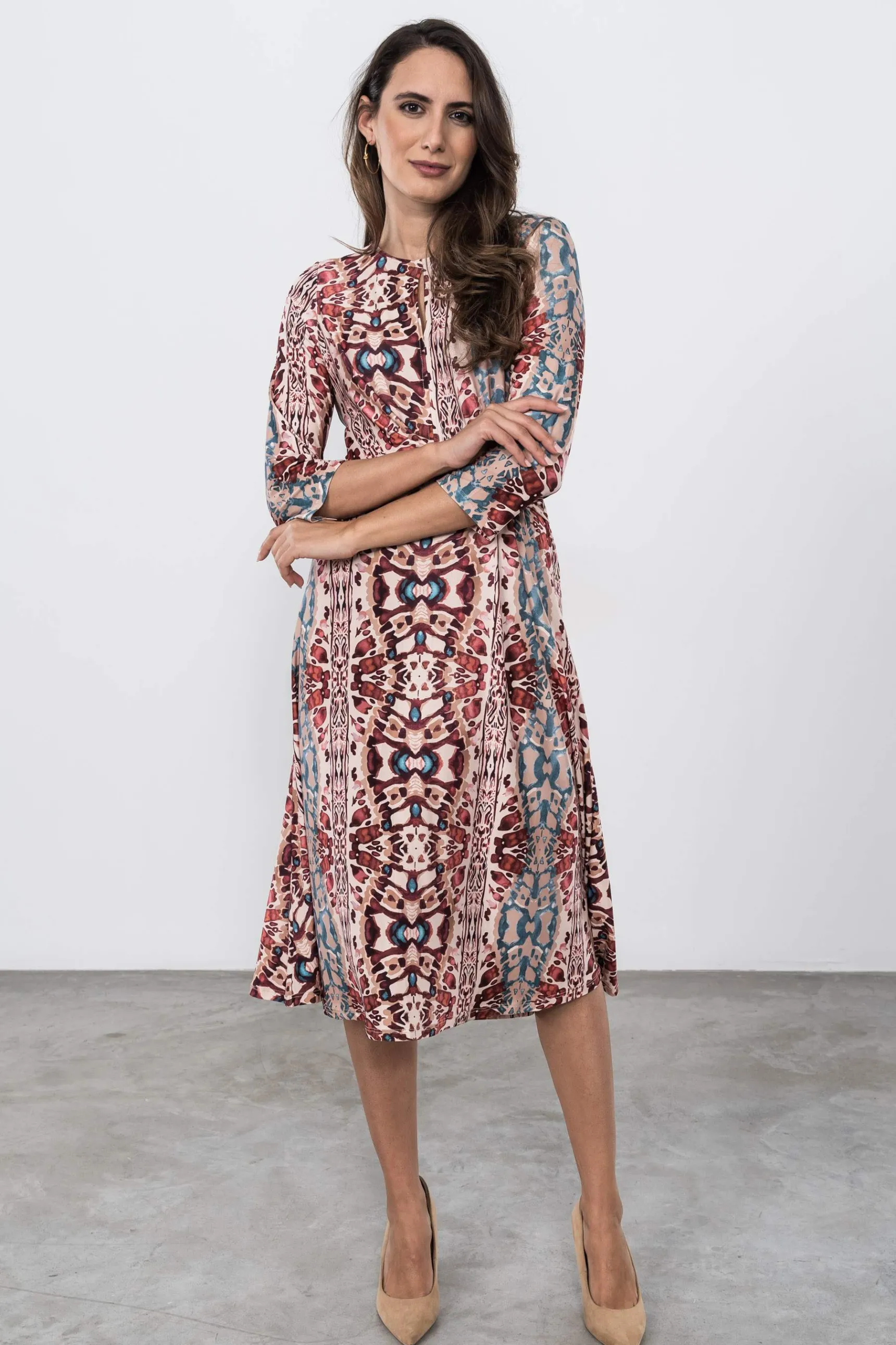 Precchio Vestidos<VESTIDO RECOGIDO LATERAL