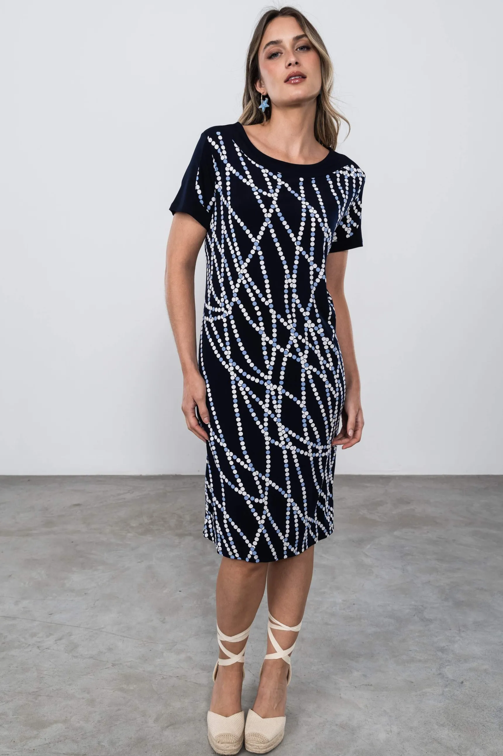 vestido_recto_combinado_t_4.webp Precchio Vestidos<VESTIDO RECTO COMBINADO TOPOS
